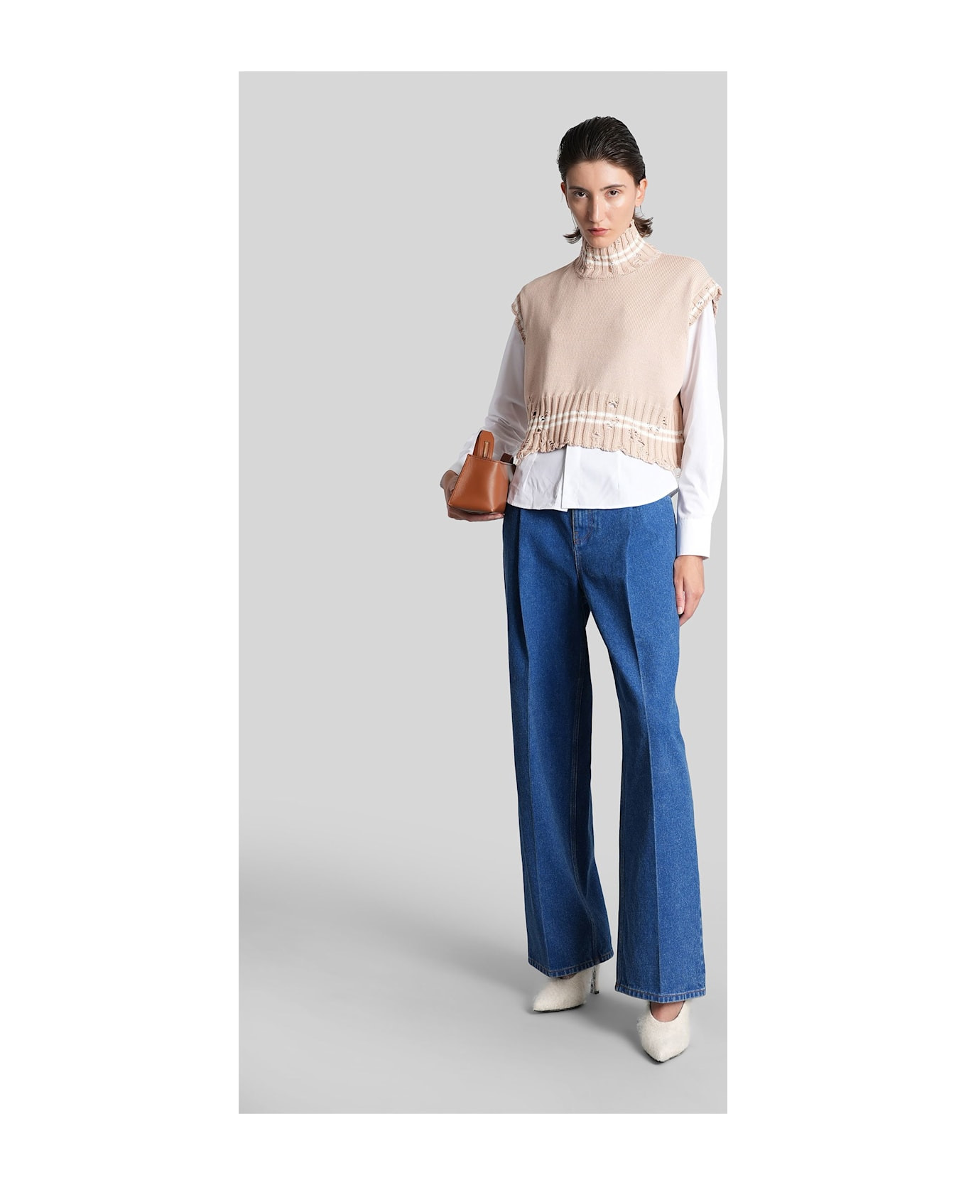 Knitwear In Rose-pink Cotton - 2