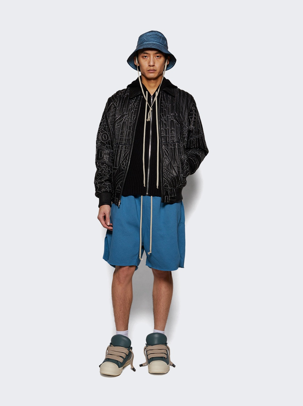 Zipped Hoodie Sweater Black - 5
