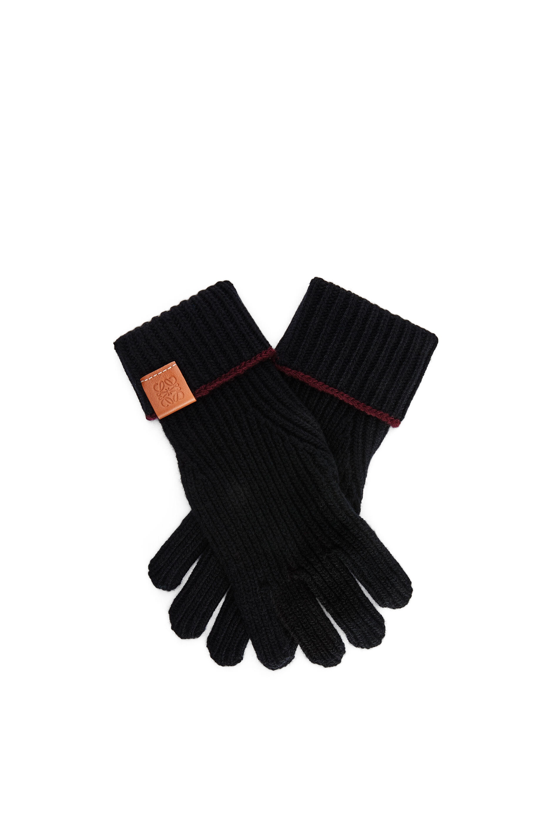 Knitted gloves in wool - 1
