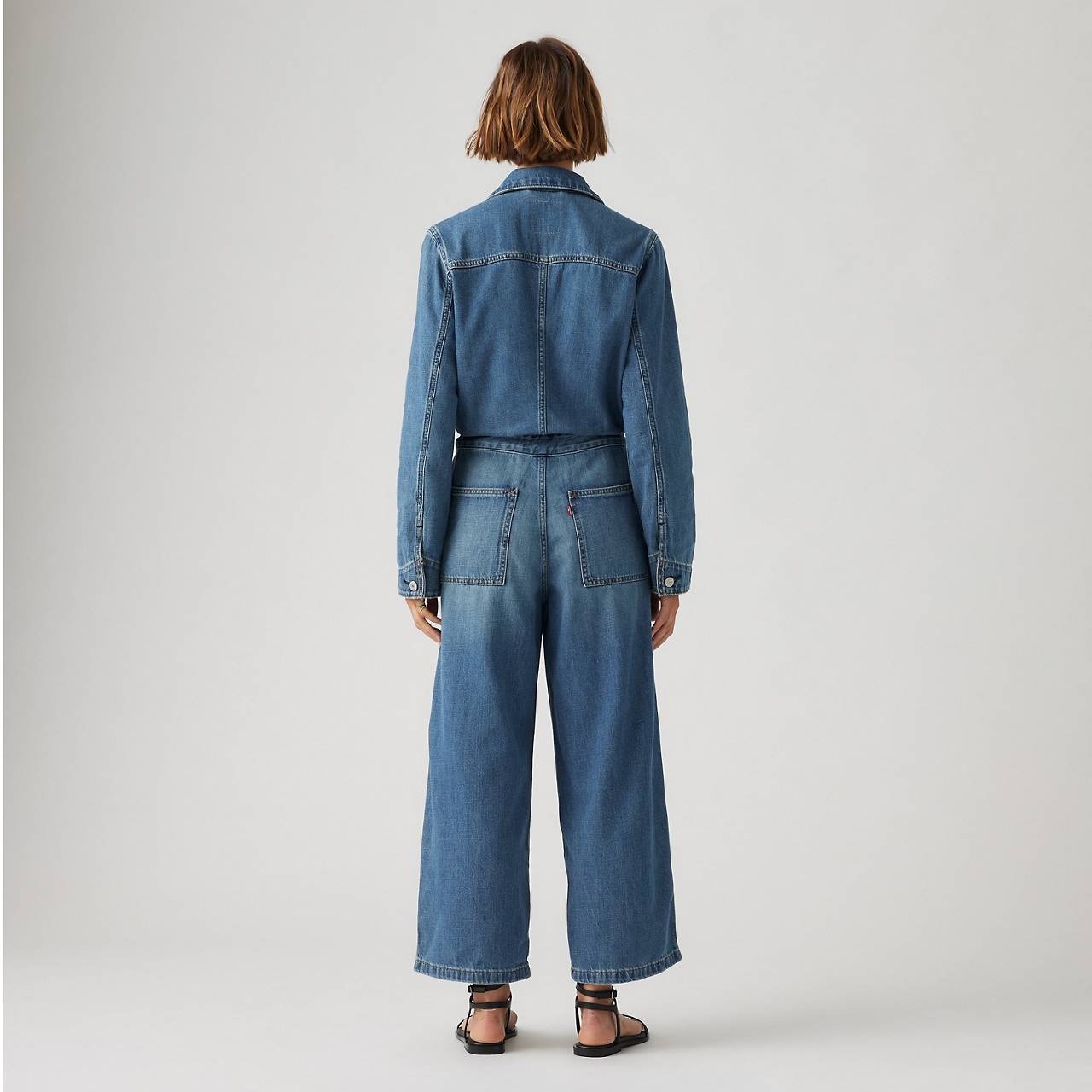 LINEN+ DENIM ICONIC JUMPSUIT - 5