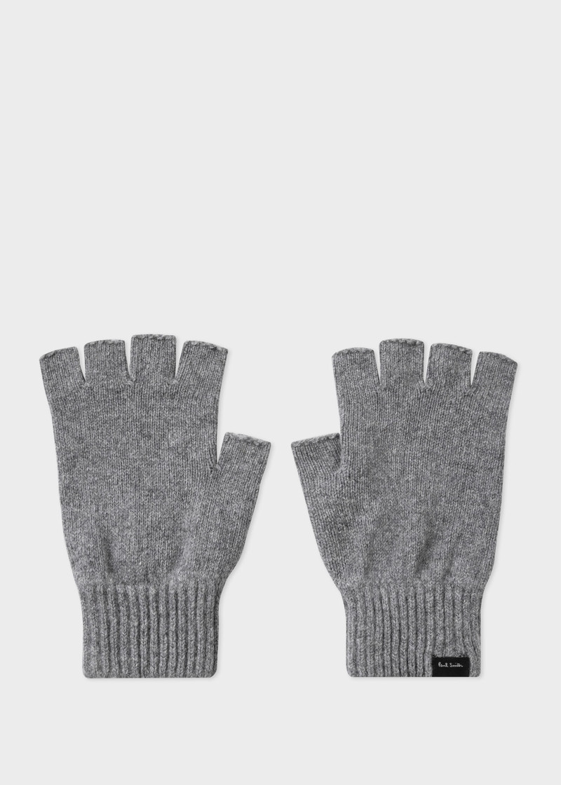 Cashmere-Blend Fingerless Gloves 1