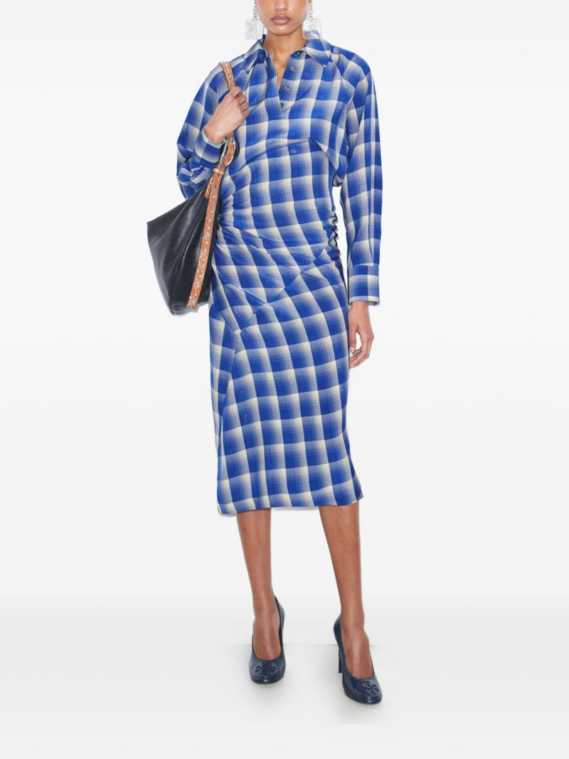 TORY BURCH plaid shirtdress outlook