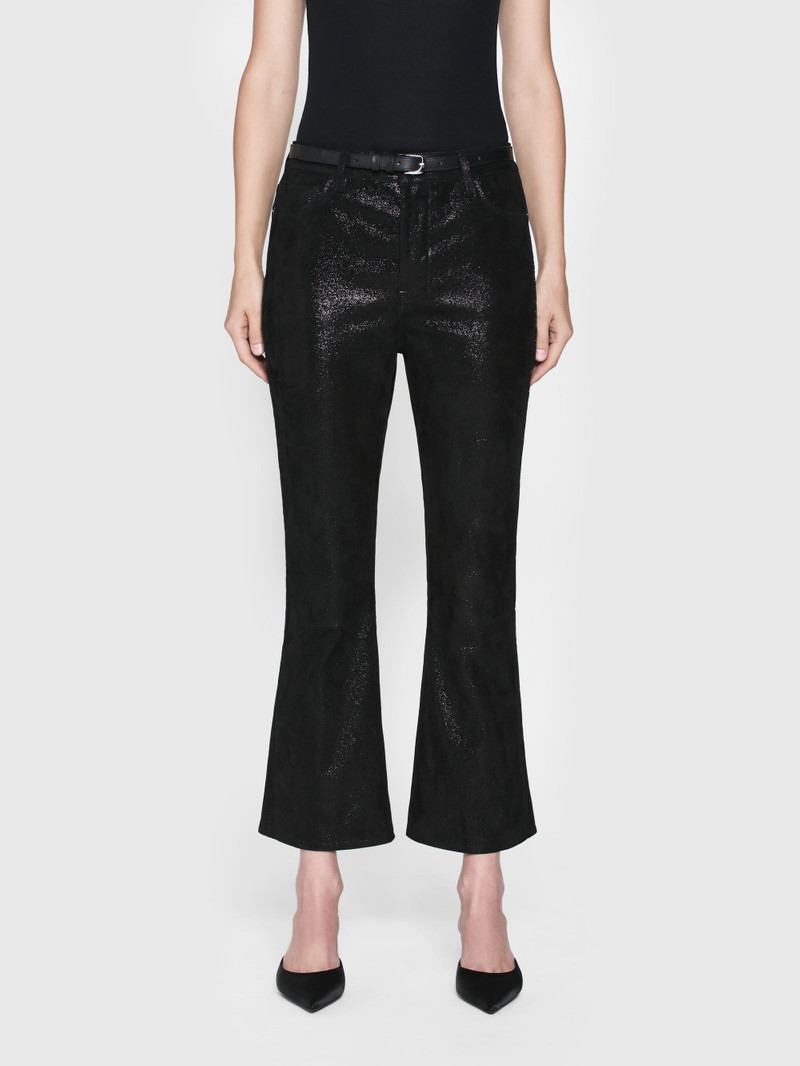 Suede Le Crop Mini Boot in Black Multi 3