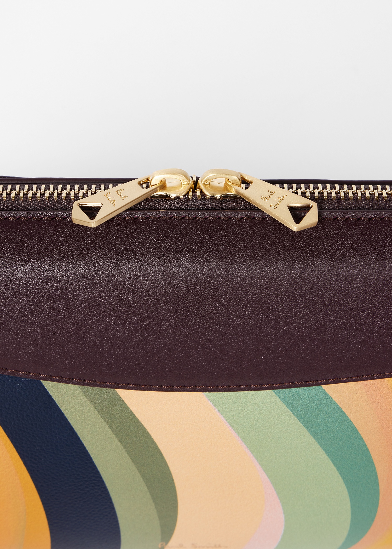 Women's 'Dusky Swirl' Leather Shoulder Bag - 19