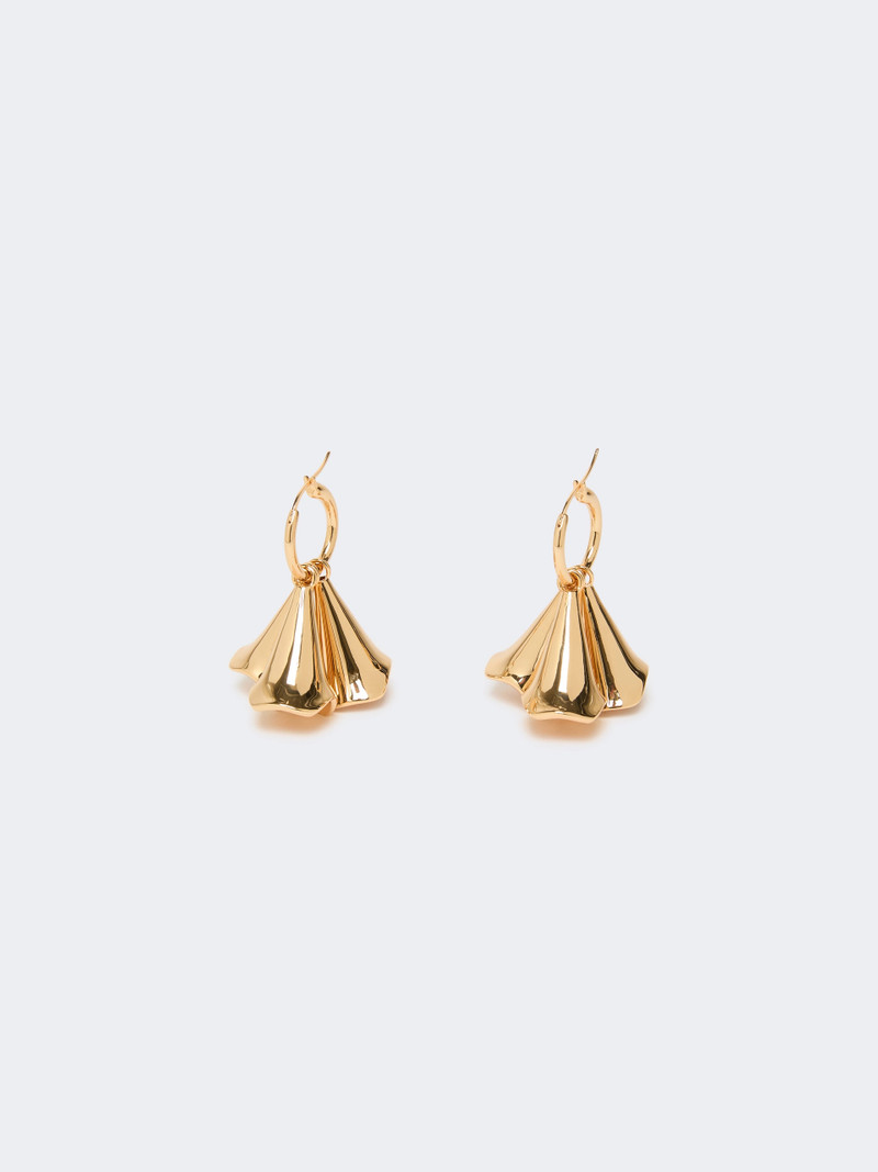 POLIS Floral pendant earrings - GOLD 1