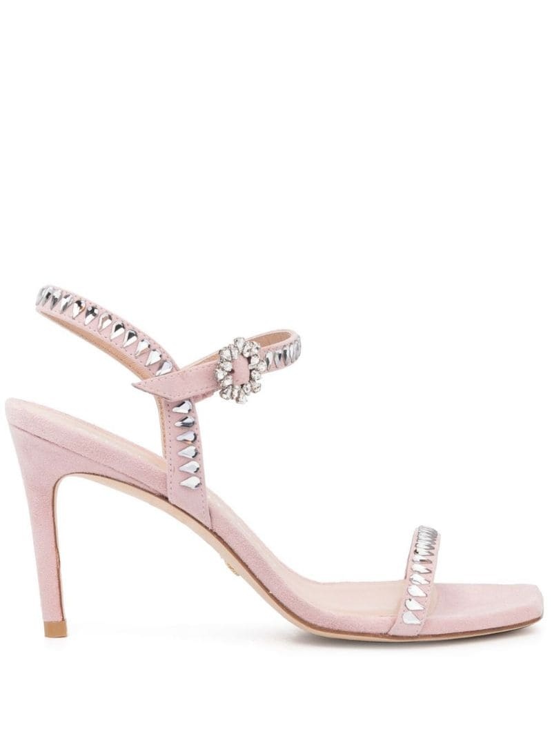 crystal-embellished 100mm sandals - 1