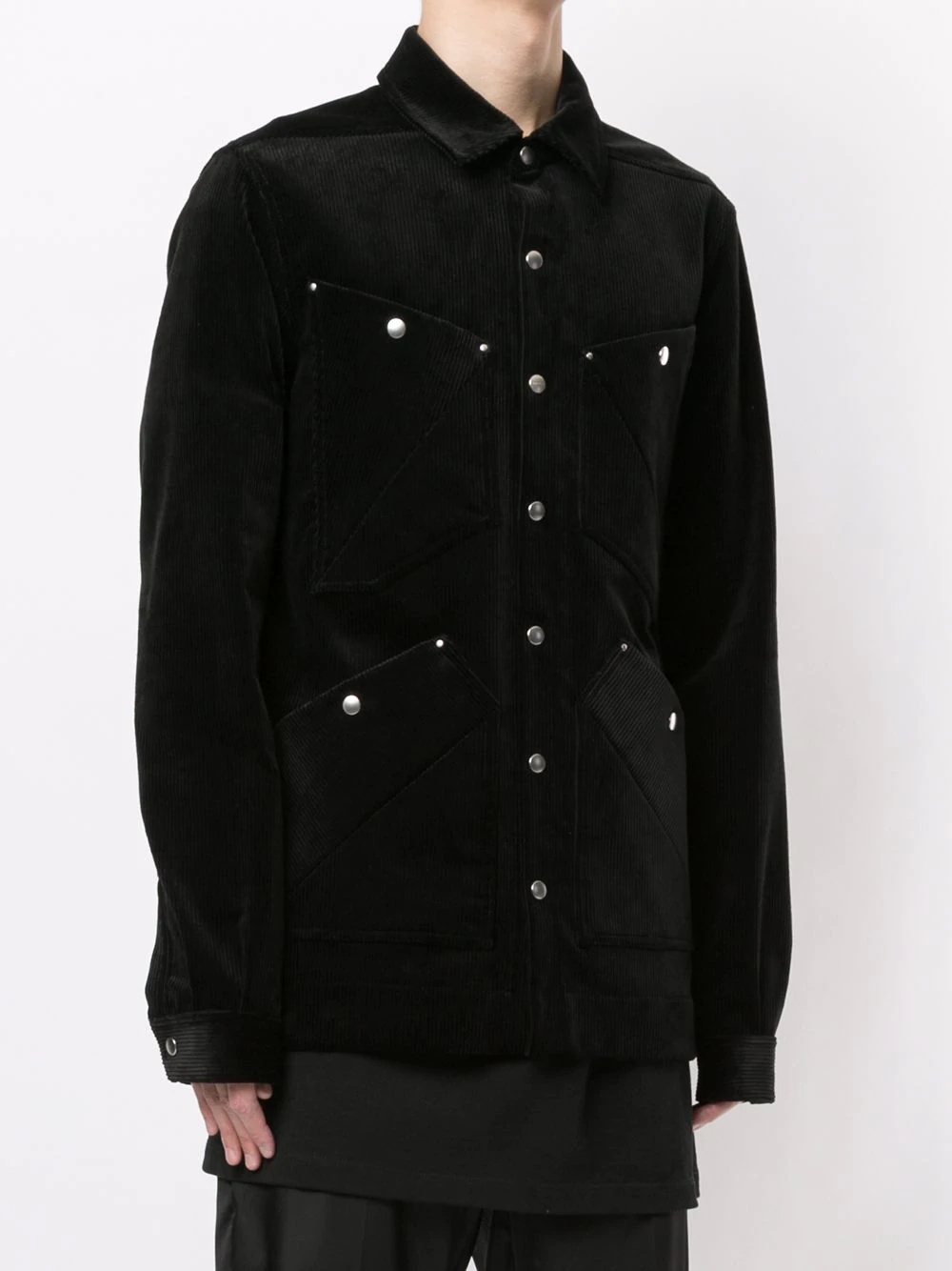 corduroy stud jacket - 3