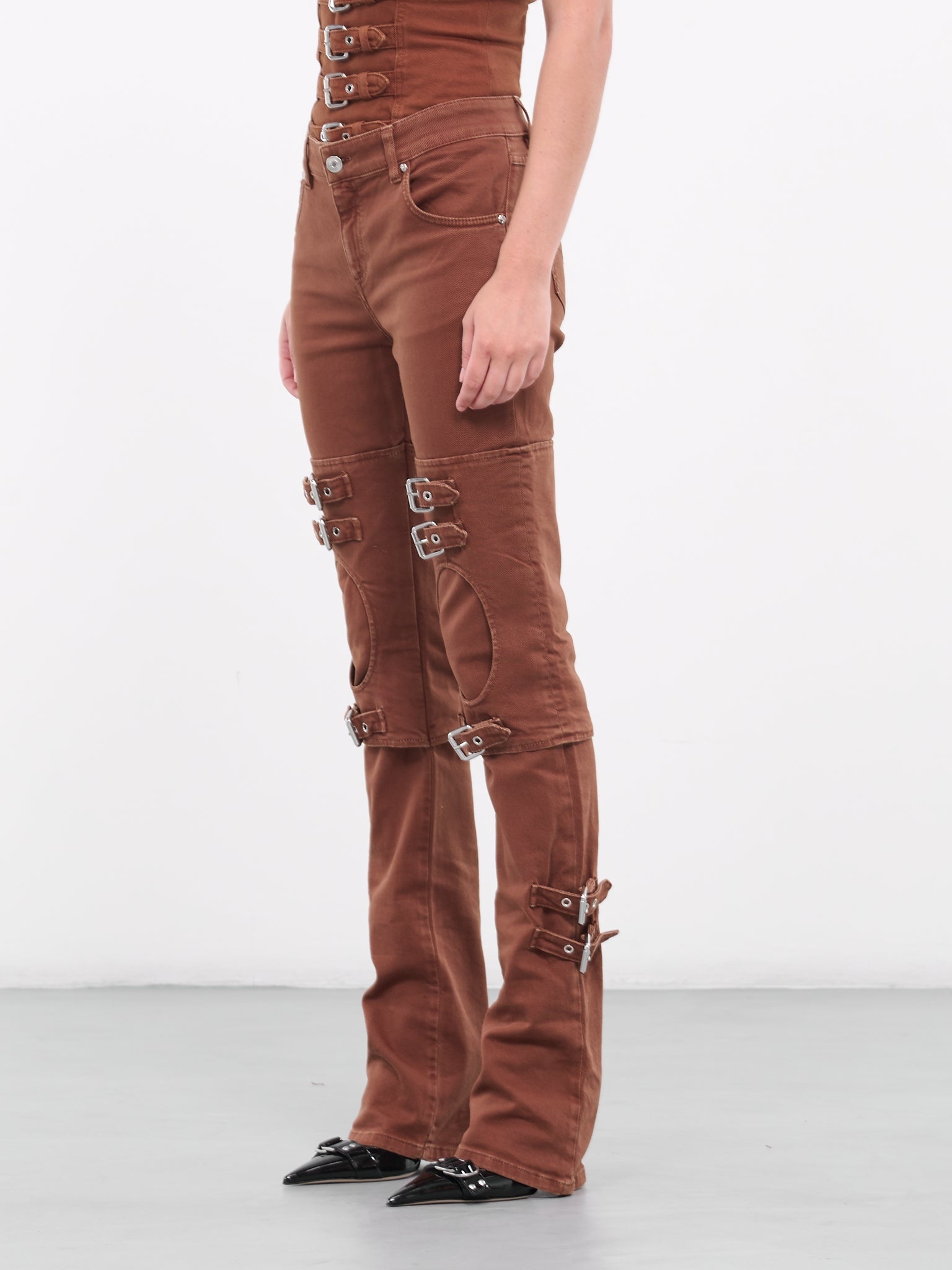 Boyfriend Buckle Jeans - 2