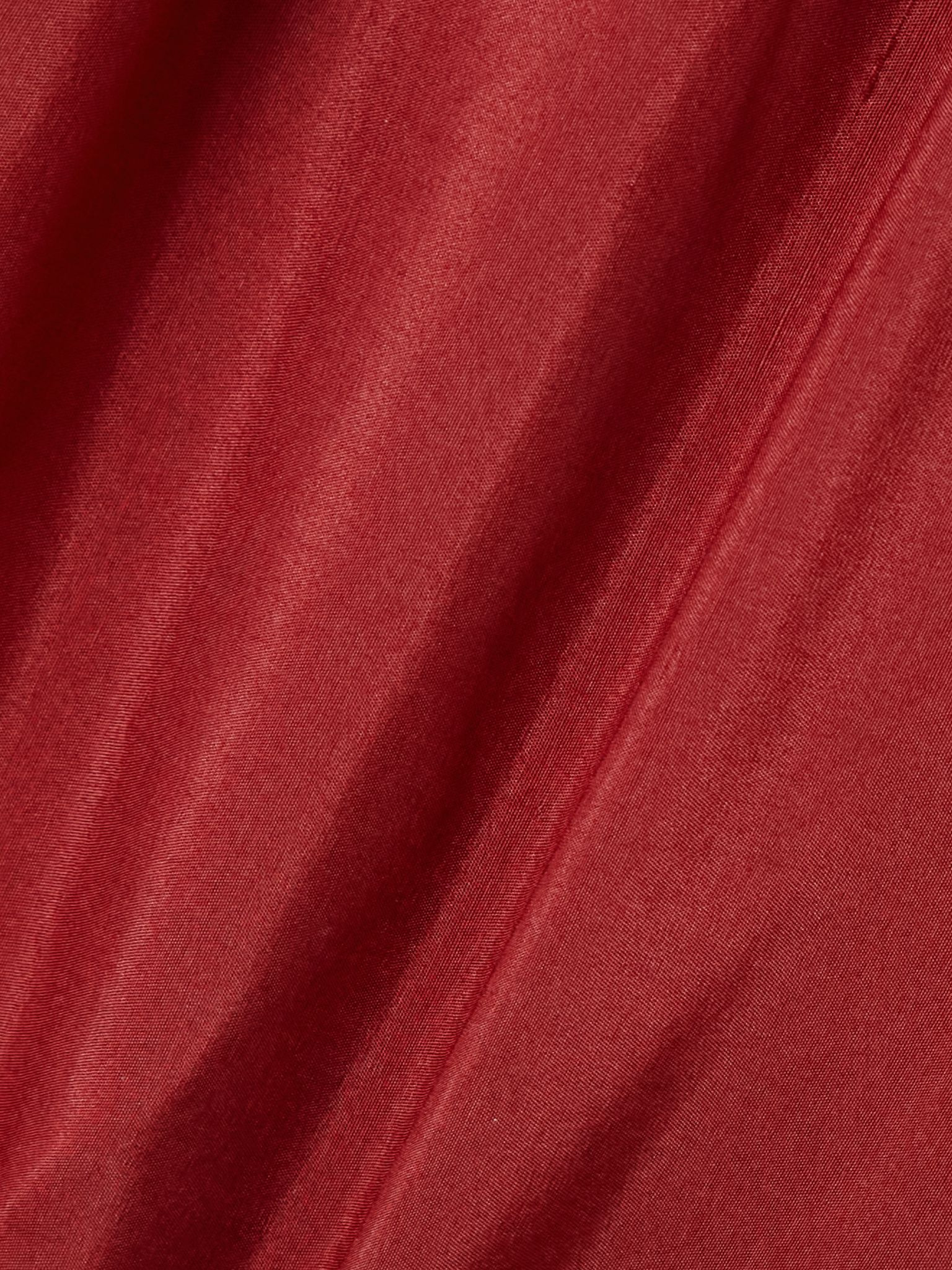 Silk-satin midi skirt Red - 4