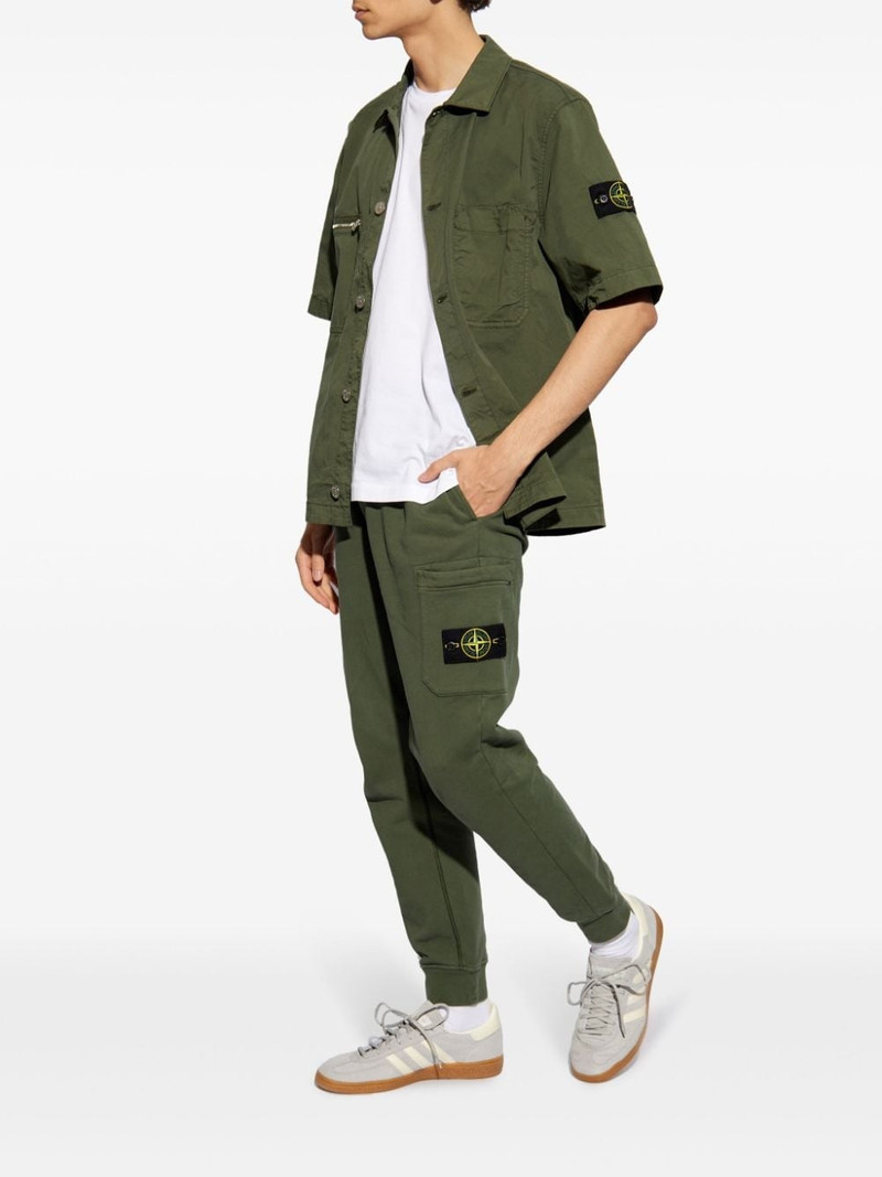 Stone Island Compass-motif cotton-blend shirt outlook