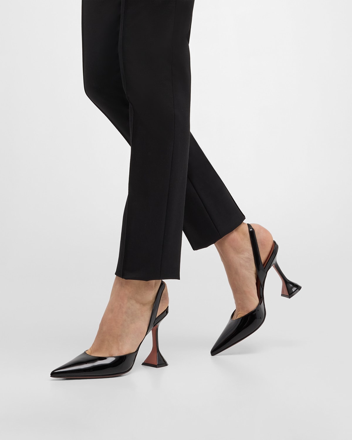 Holli Patent Slingback Pumps - 2