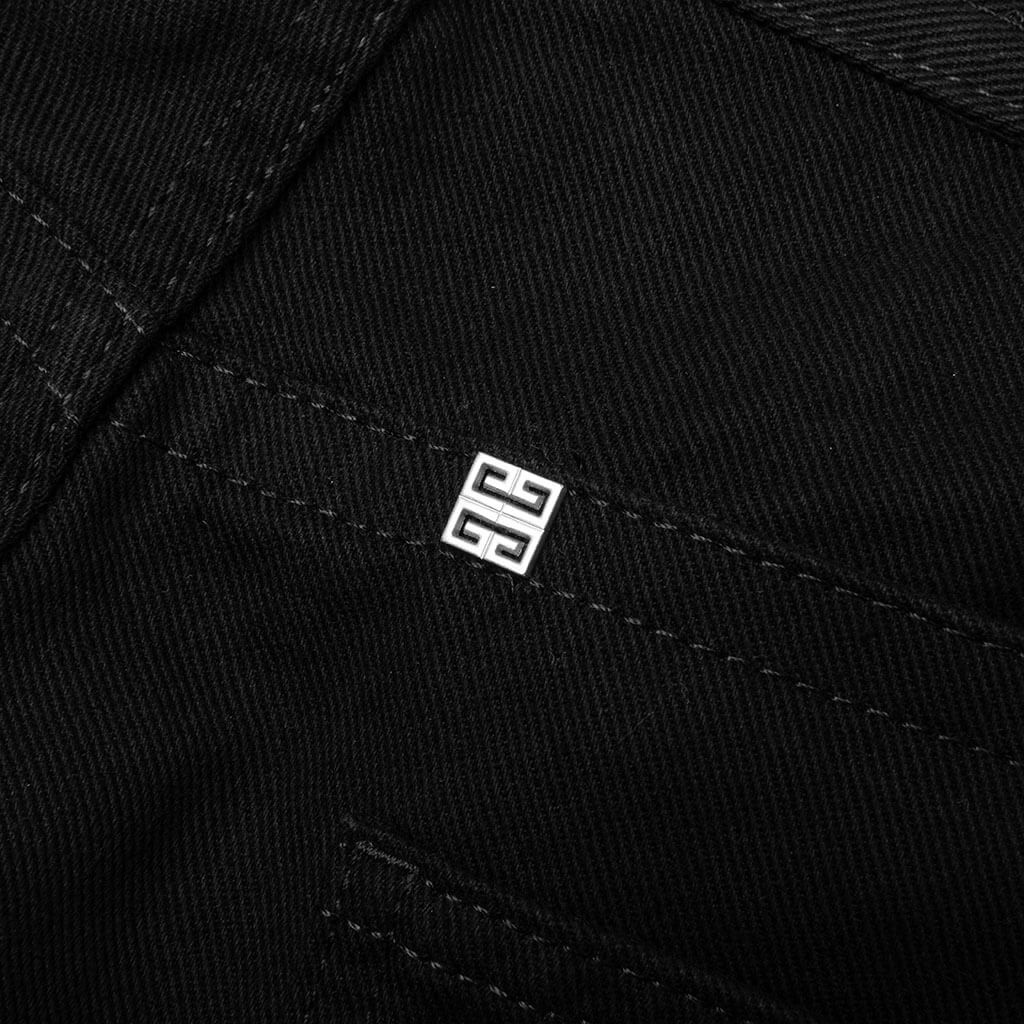 LOOSE FIT PANT W/ CARGO POCKET AND ZIP - BLACK - 5