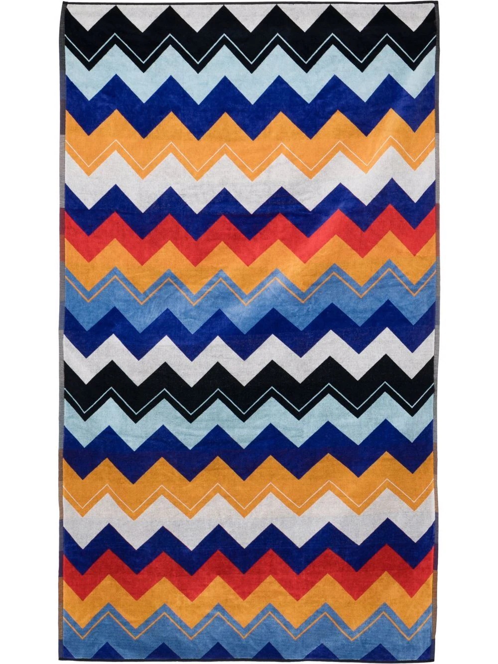 zigzag-print beach towel - 3