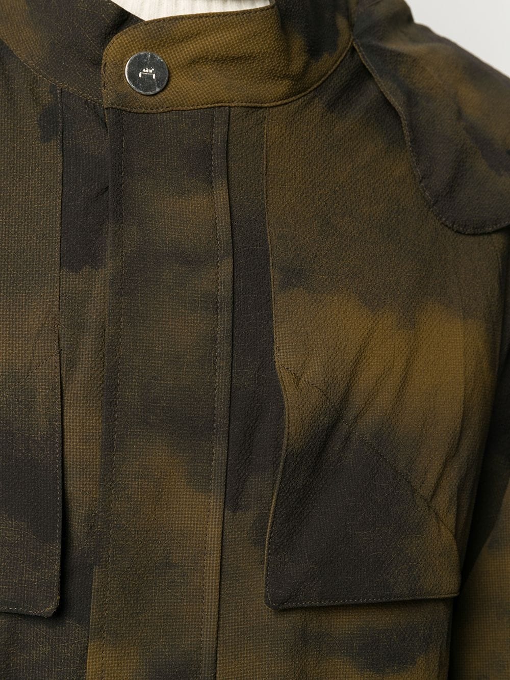 camouflage print coat - 5