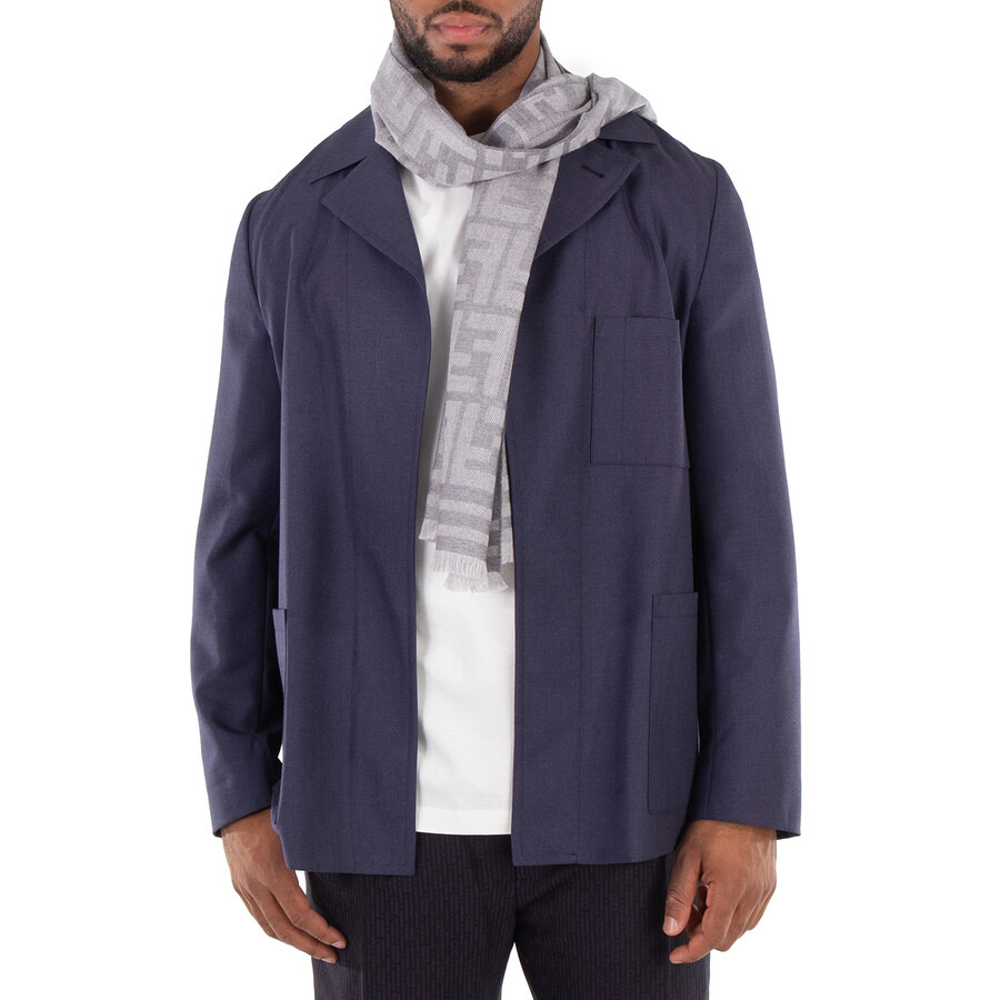 Fendi Rectangular Wool Scarf - 1