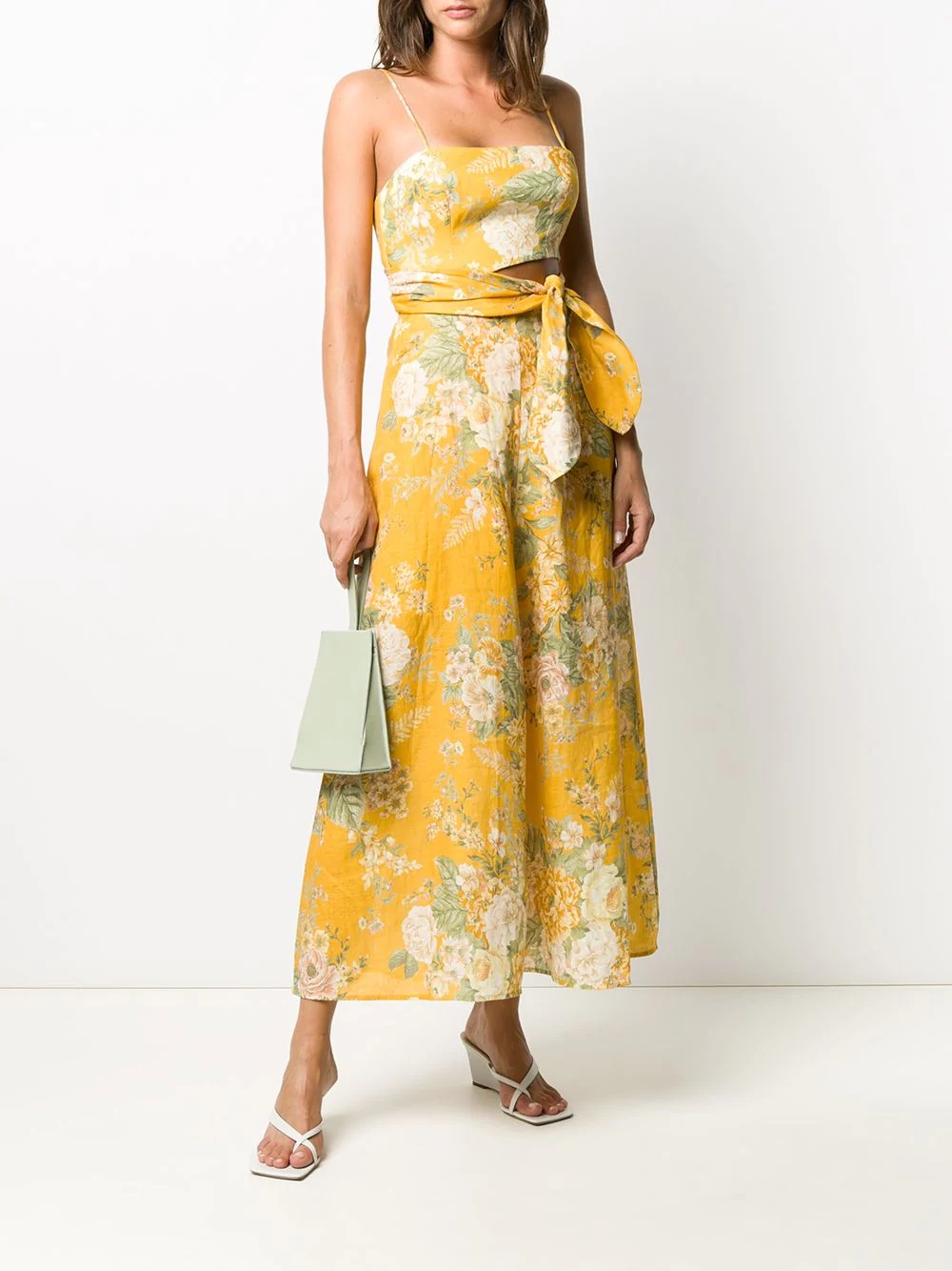 Dame floral flared midi dress - 2