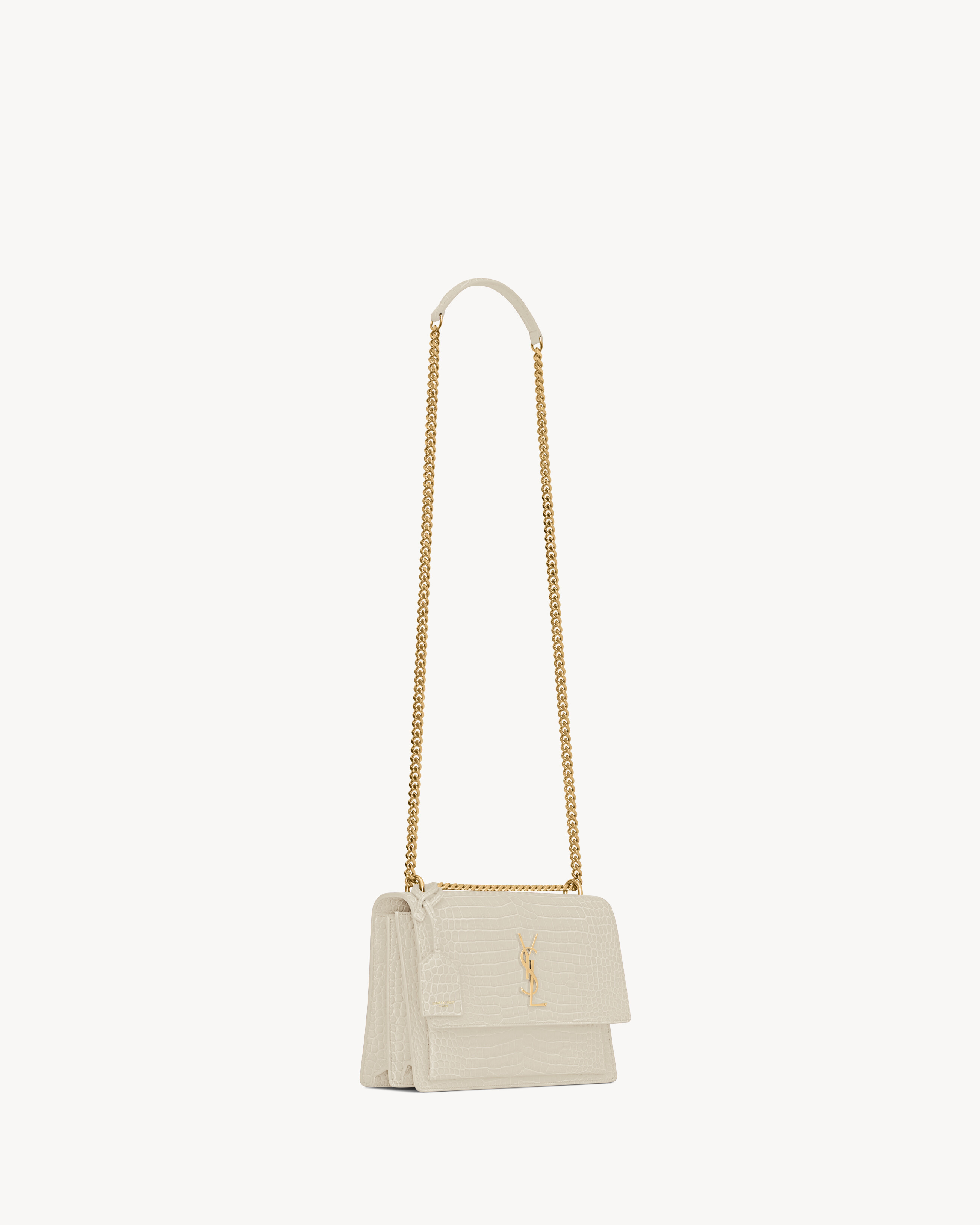 SUNSET MEDIUM IN CROCODILE-EMBOSSED LEATHER - 6