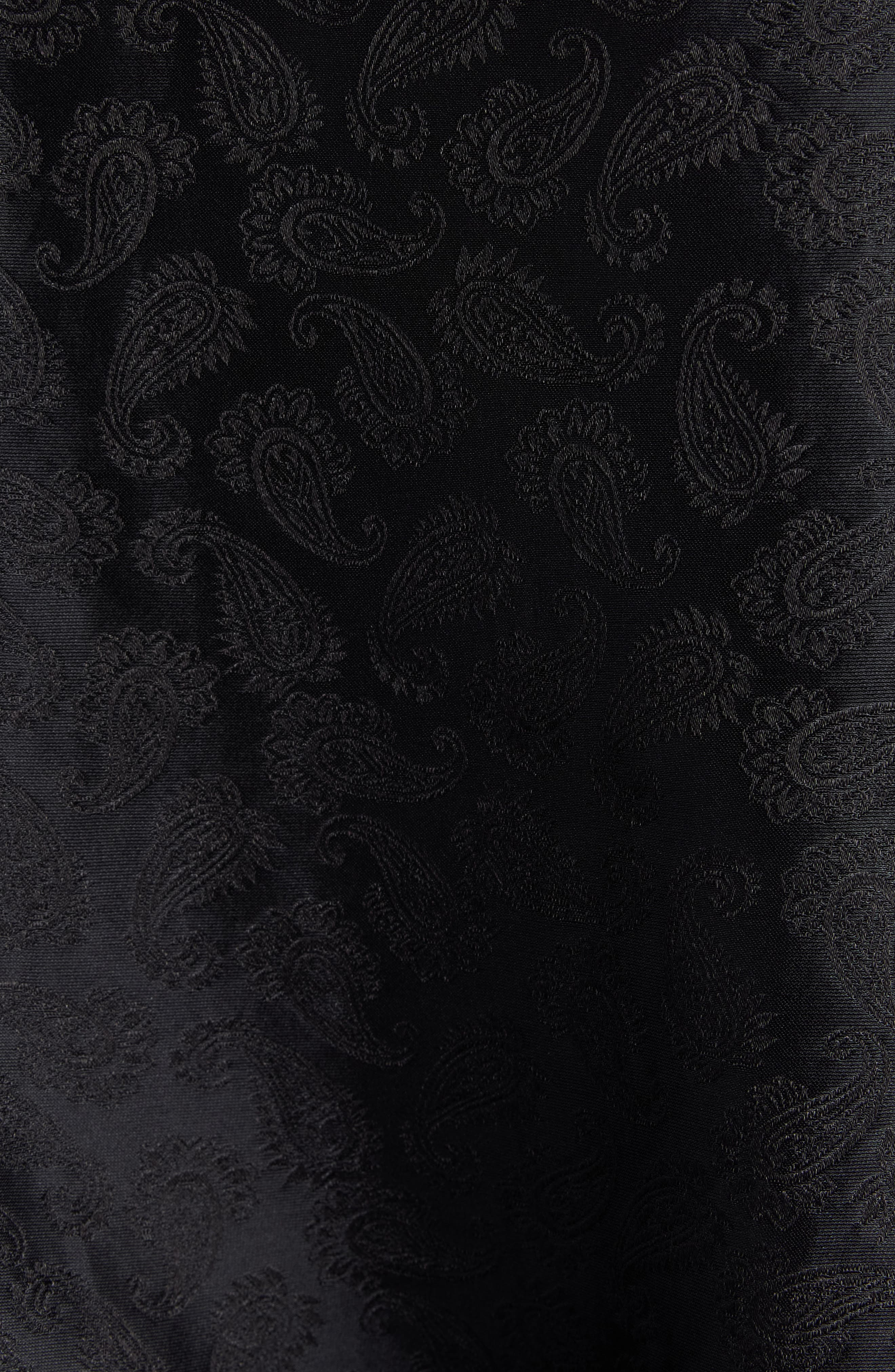 Isabel Marant Raphaella Paisley Tie Neck Top in Black at Nordstrom - 6