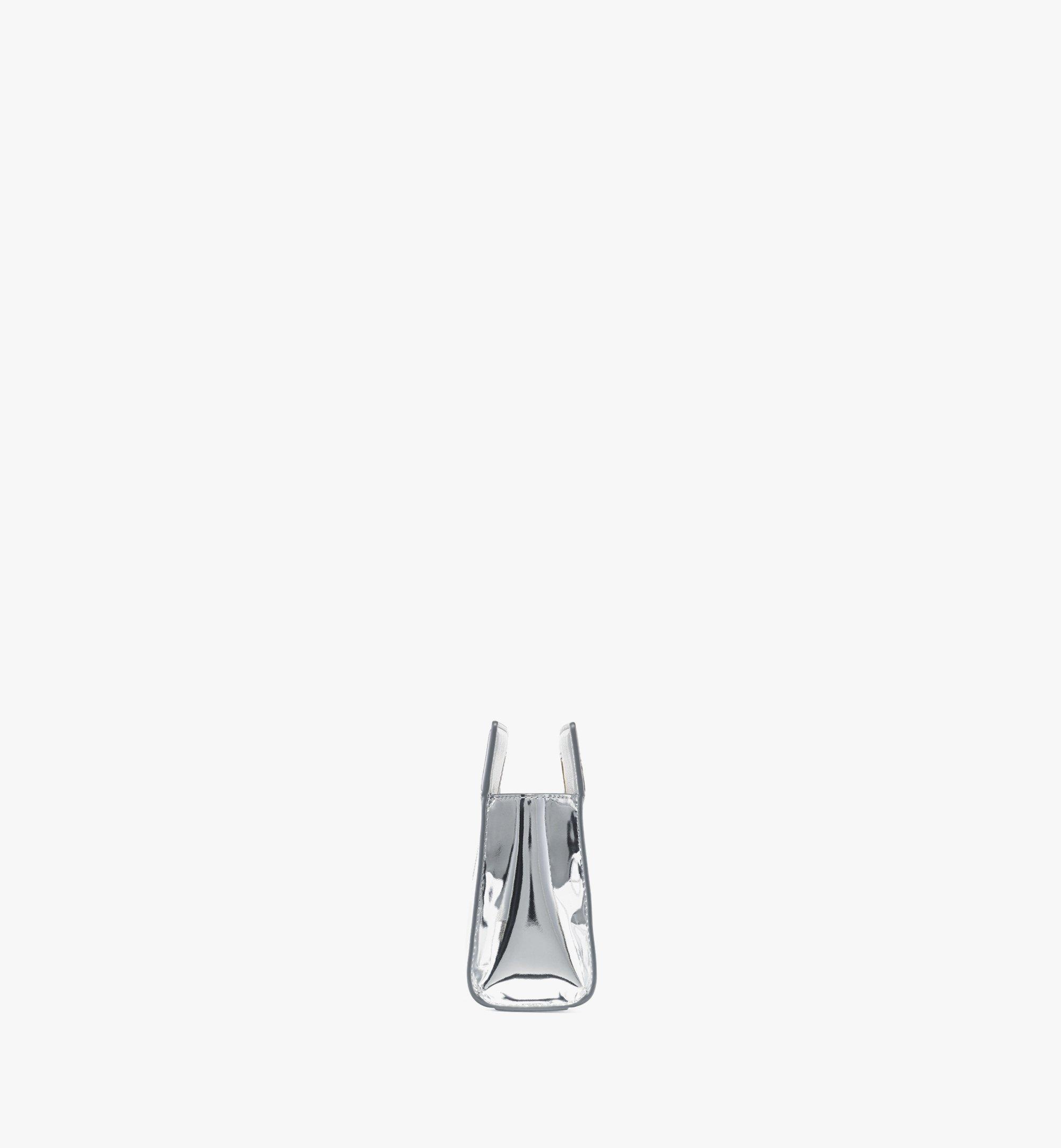 Diamond Tote in Metallic Mirror Leather - 3
