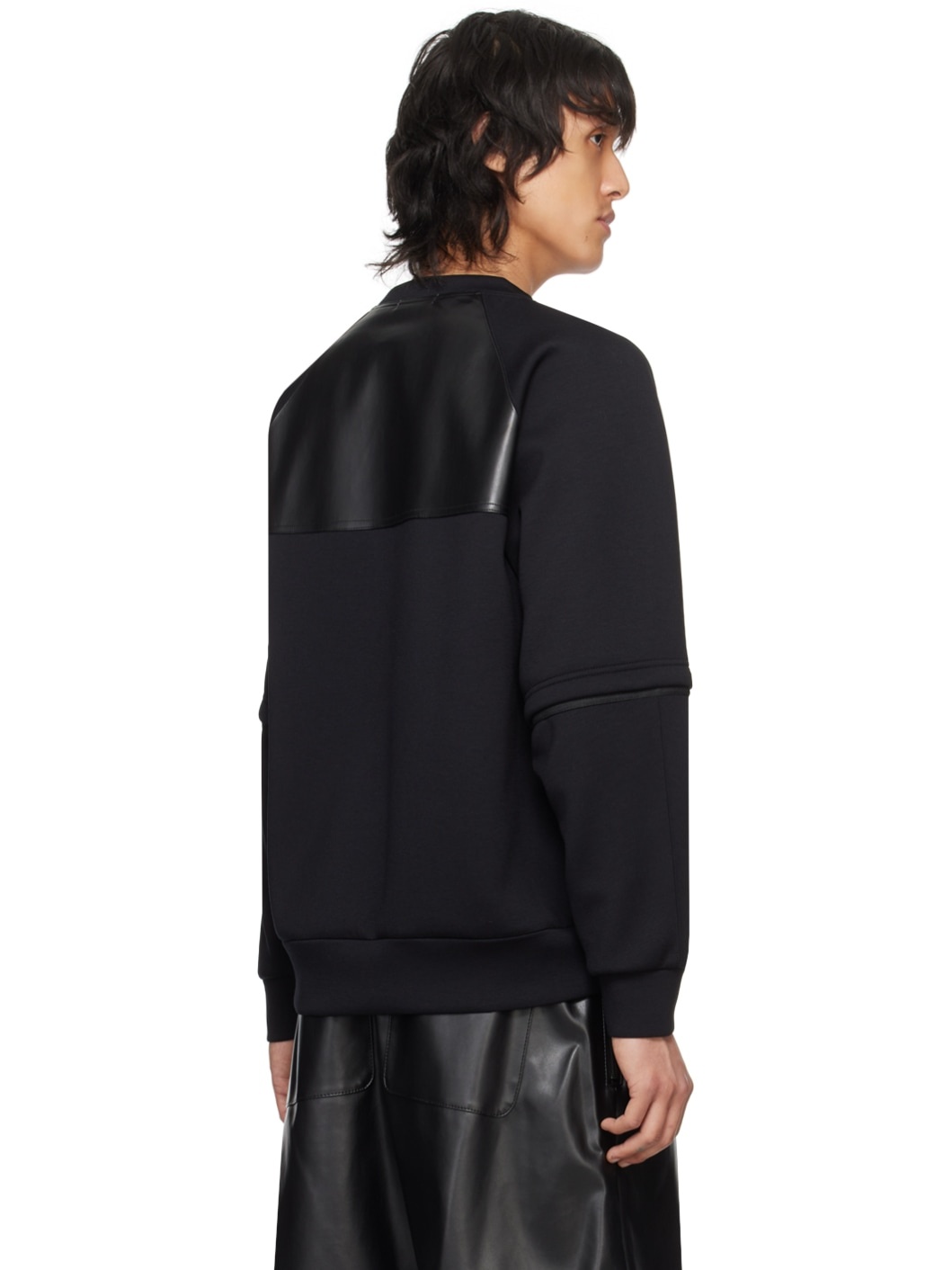 Black Raglan Sweatshirt - 3