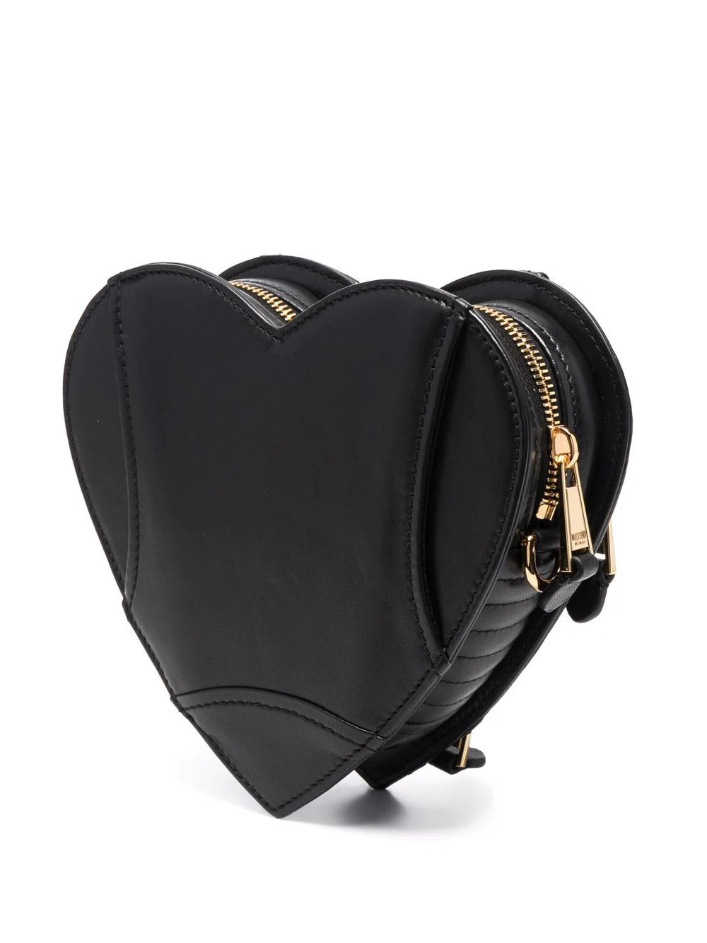 Heart Biker leather crossbody bag - 3