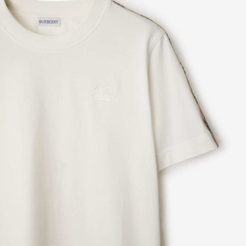 Burberry Check Trim Cotton T-shirt outlook
