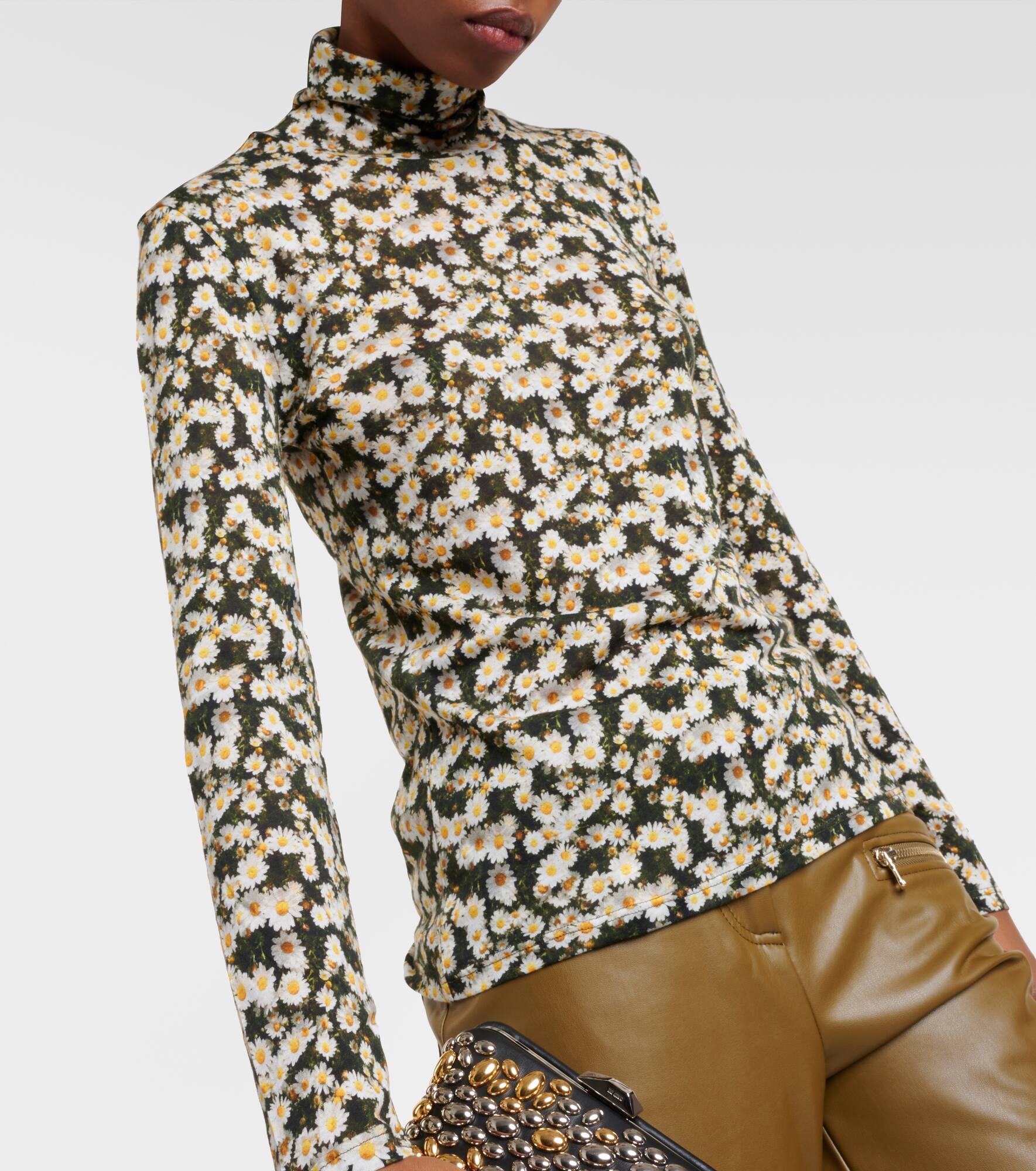Dreamy Meadows floral turtleneck top - 5