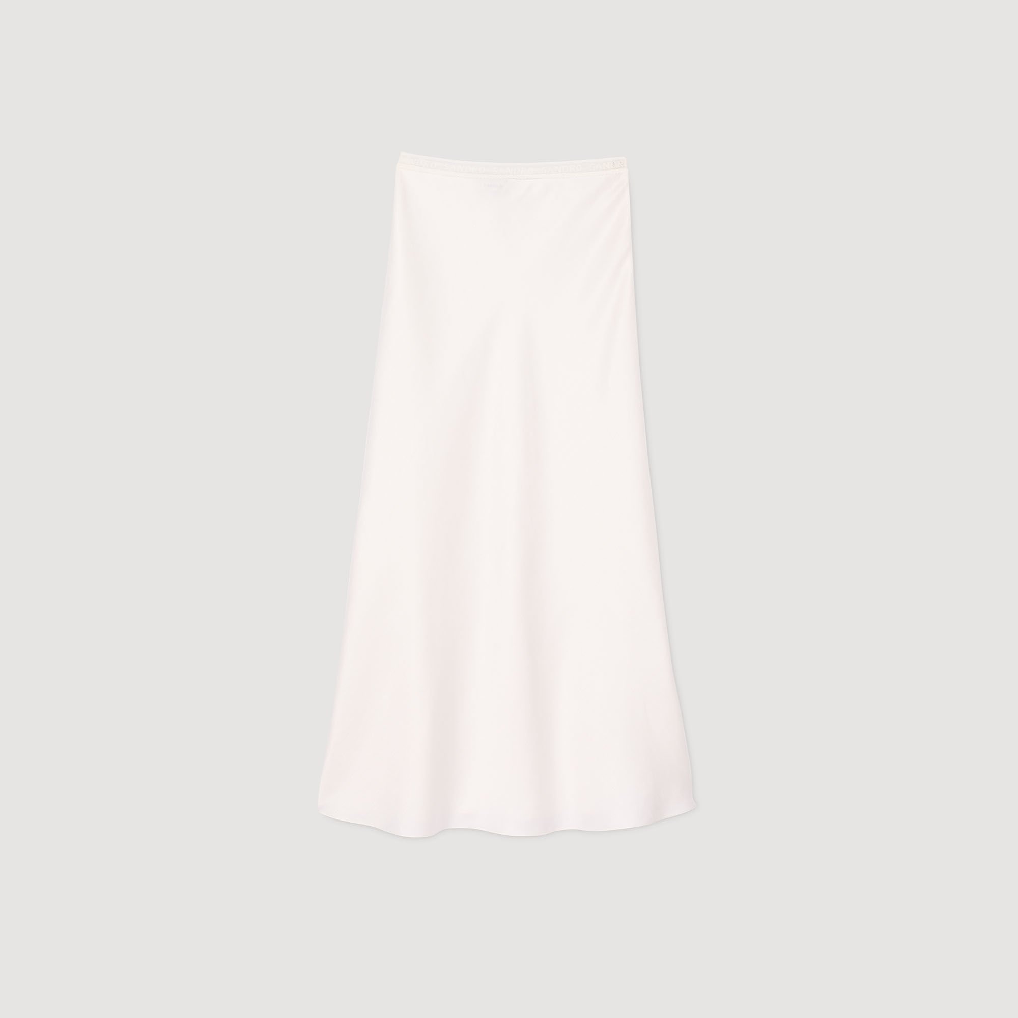 MAXI SATIN-EFFECT SKIRT - 6