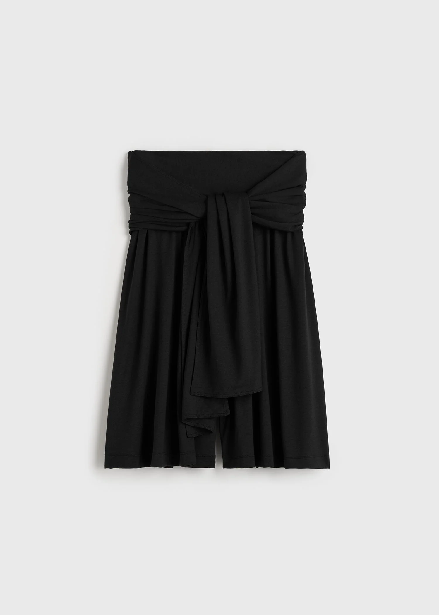Tie-waist jersey shorts black - 1