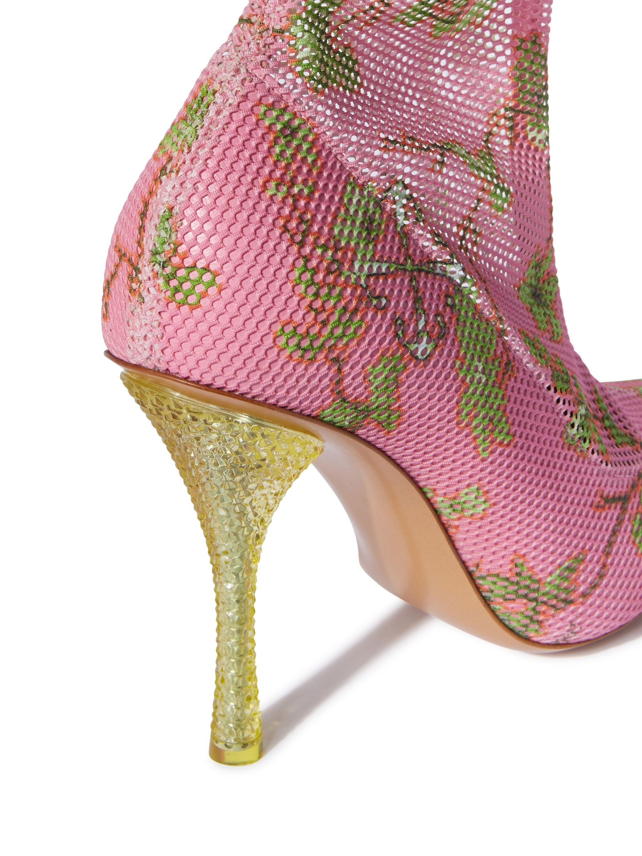 Pink Printed Mesh Cuissard - 6