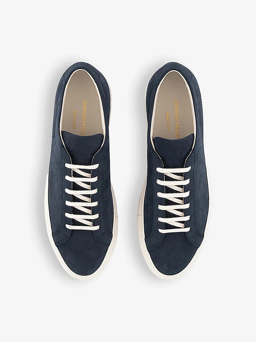 Achilles Low number-print suede low-top trainers - 2