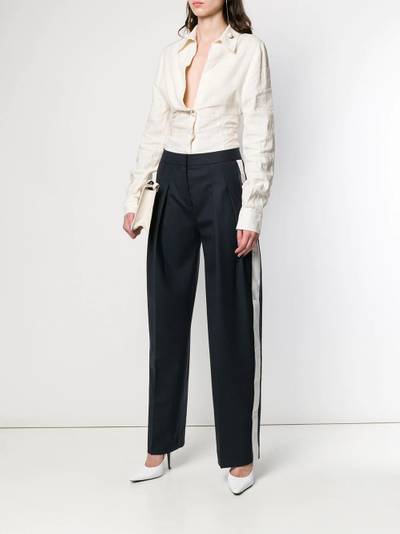 Victoria Beckham cigarette trousers outlook