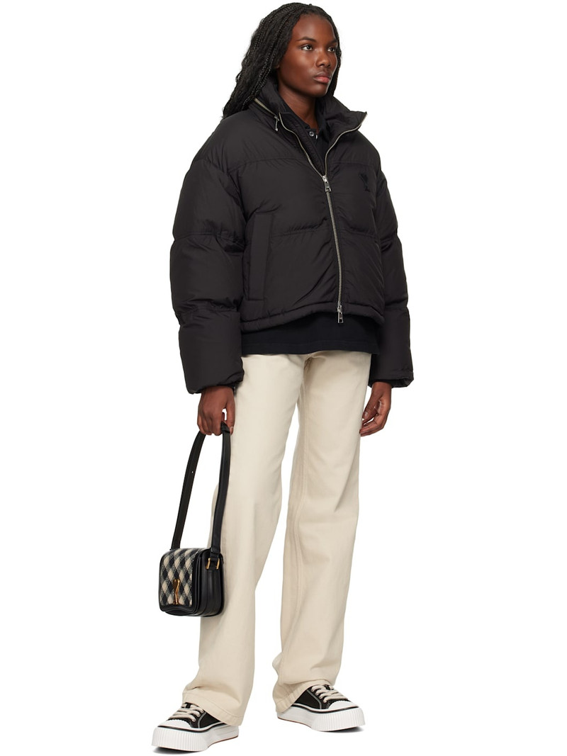 AMI Paris Black Ami de Coeur Down Jacket outlook