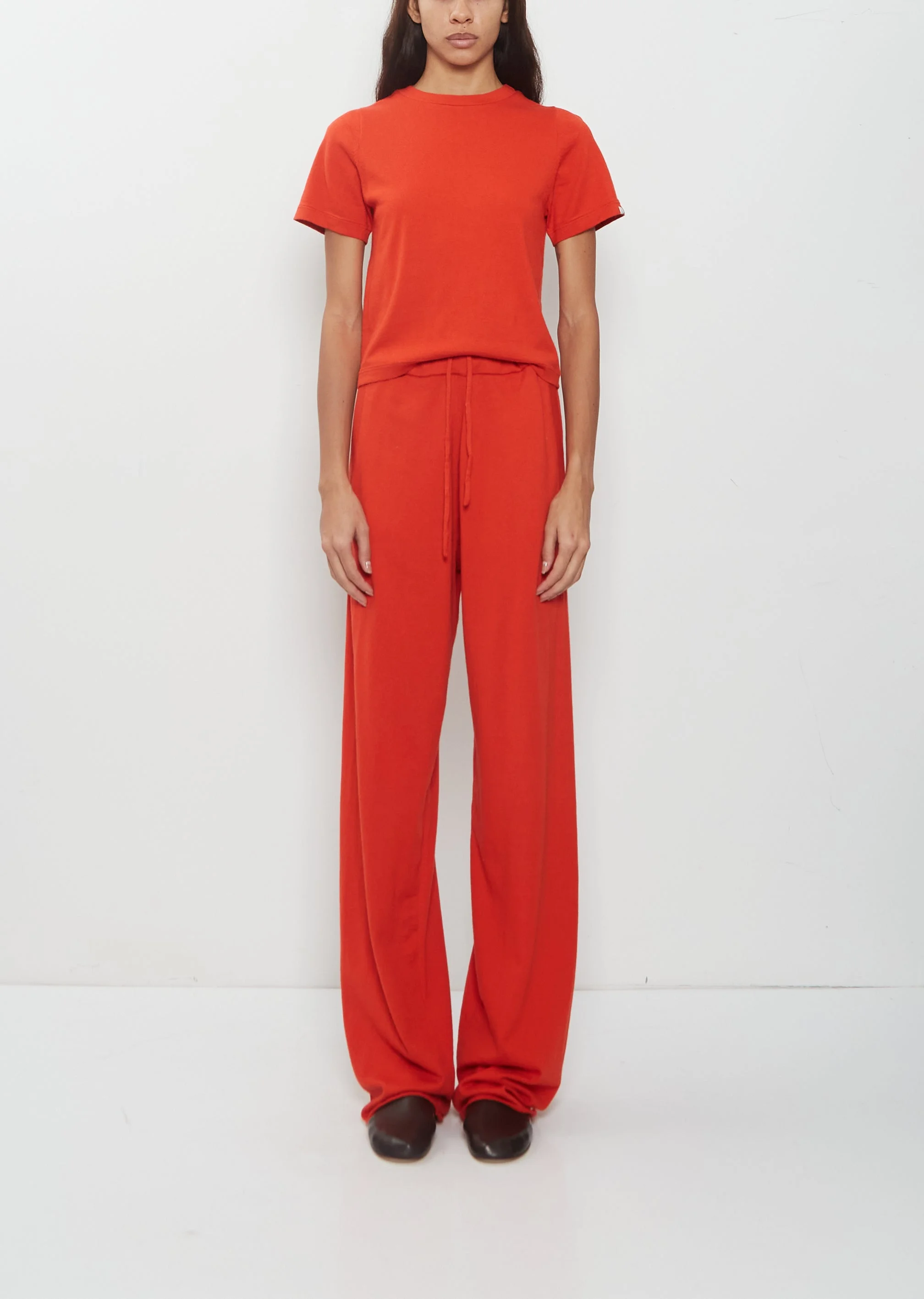 n°353 Relax Cotton Cashmere Trousers — Tomato - 1