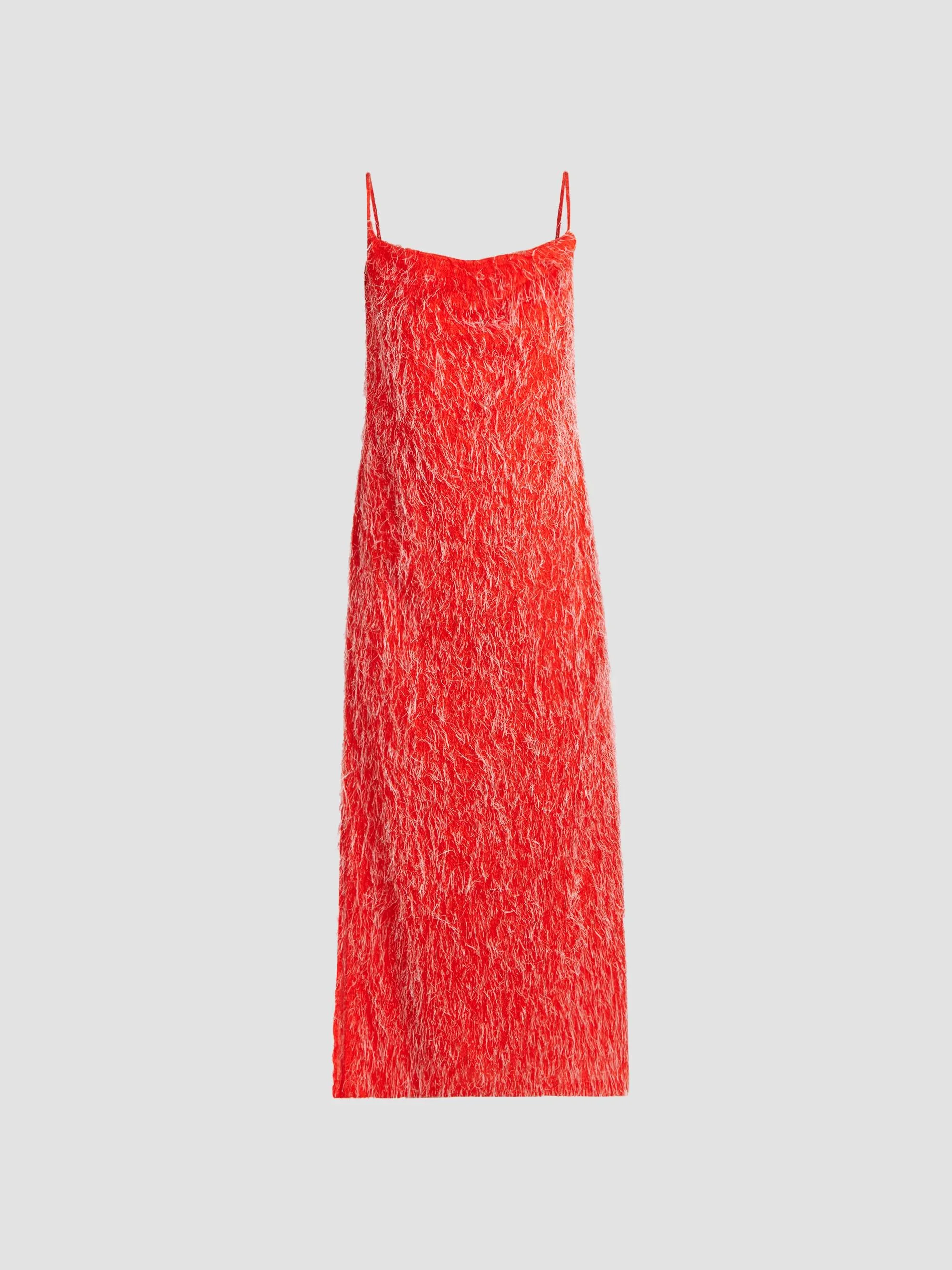 Women's Fil Coupé Midi Dress - Flash Red - 1
