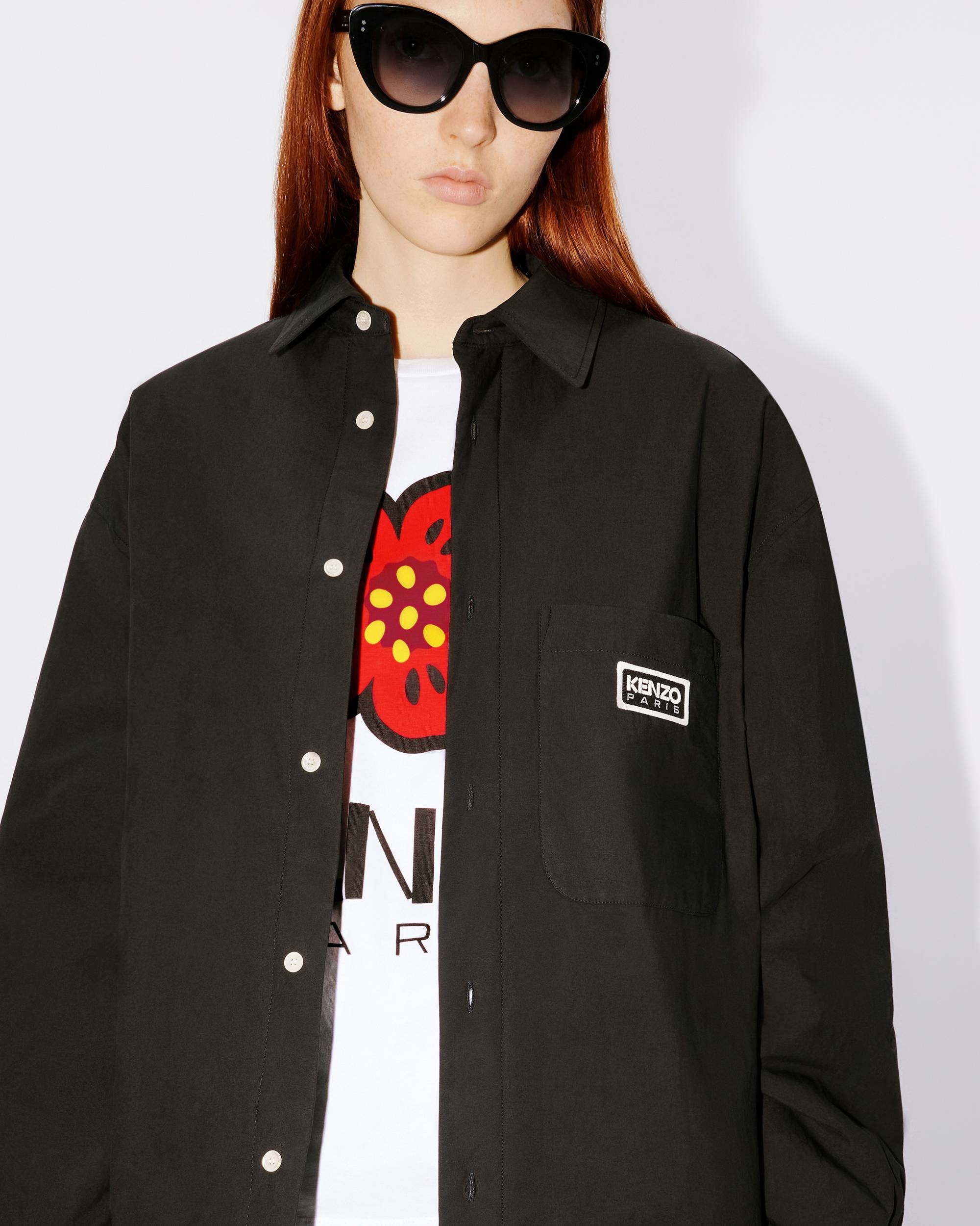 Bicolor KENZO Paris' padded unisex shirt jacket - 9