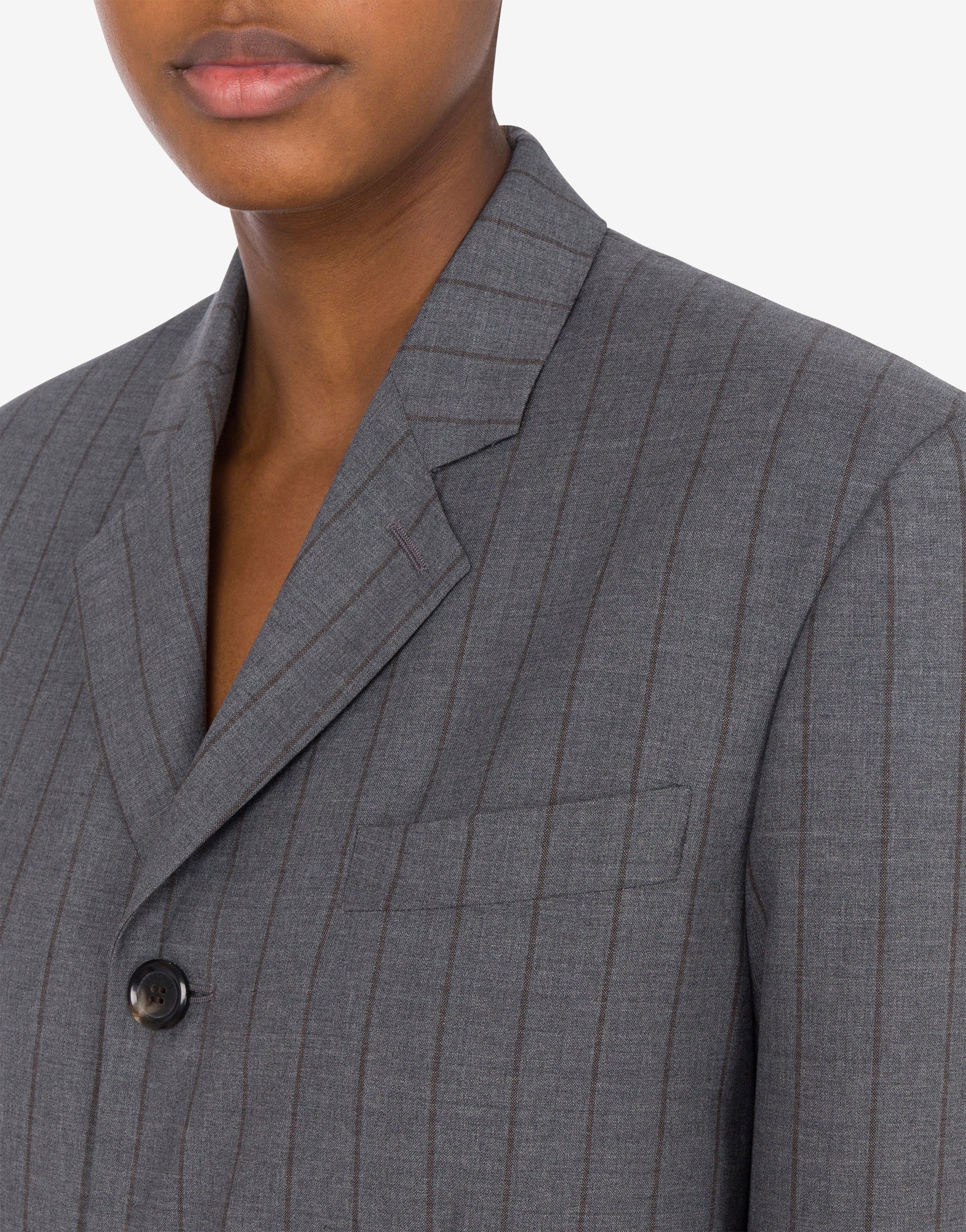 WOOL PINSTRIPE JACKET - 3