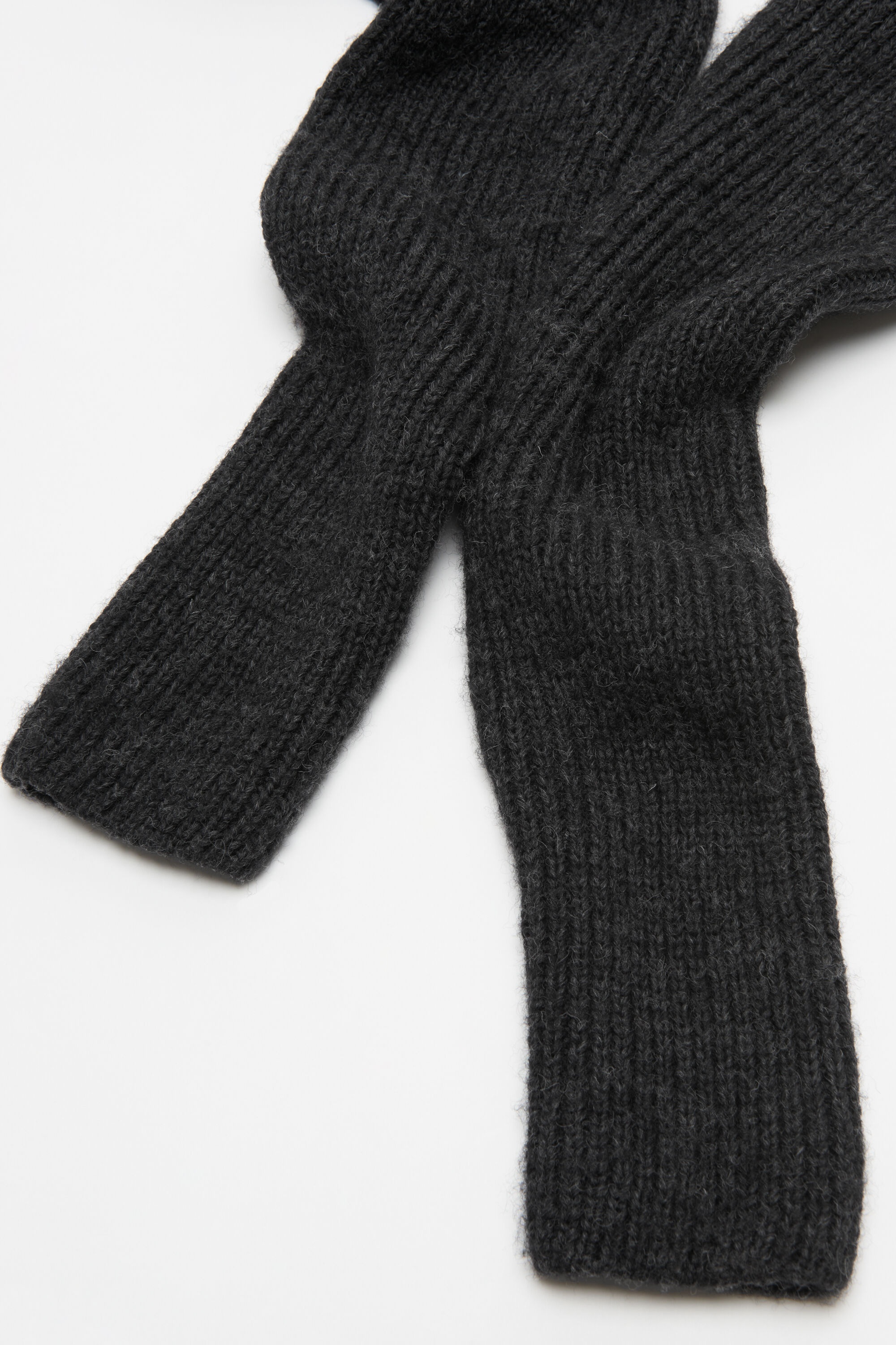 Cropped high neck knit - Anthracite/grey - 5