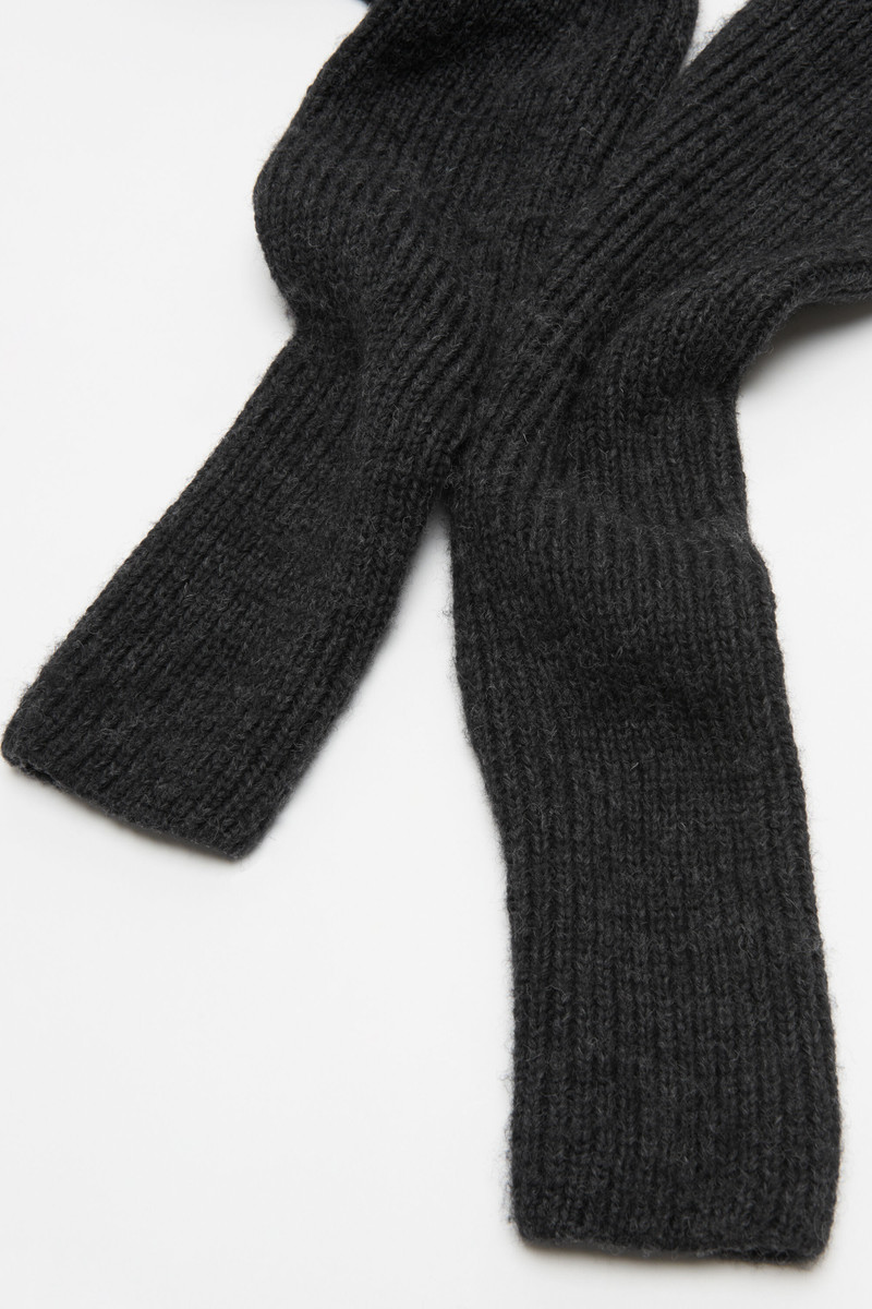 Cropped high neck knit - Anthracite/grey 5