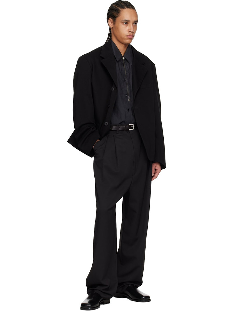 Lemaire Black Anatomic Slip On Loafers outlook