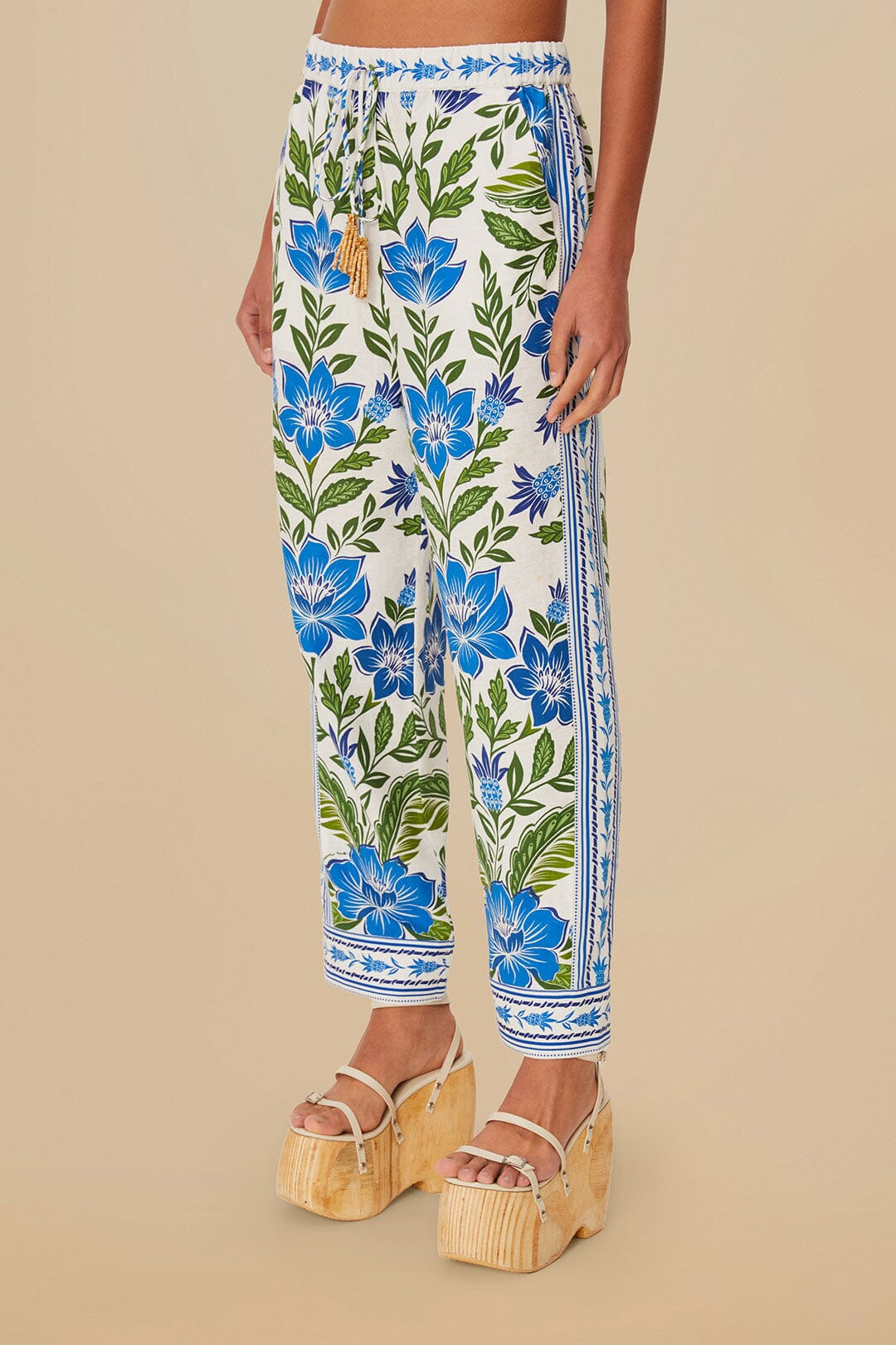 Off-White Tropicance Lenzing™ Ecovero™ Euroflax™ Pants - 3