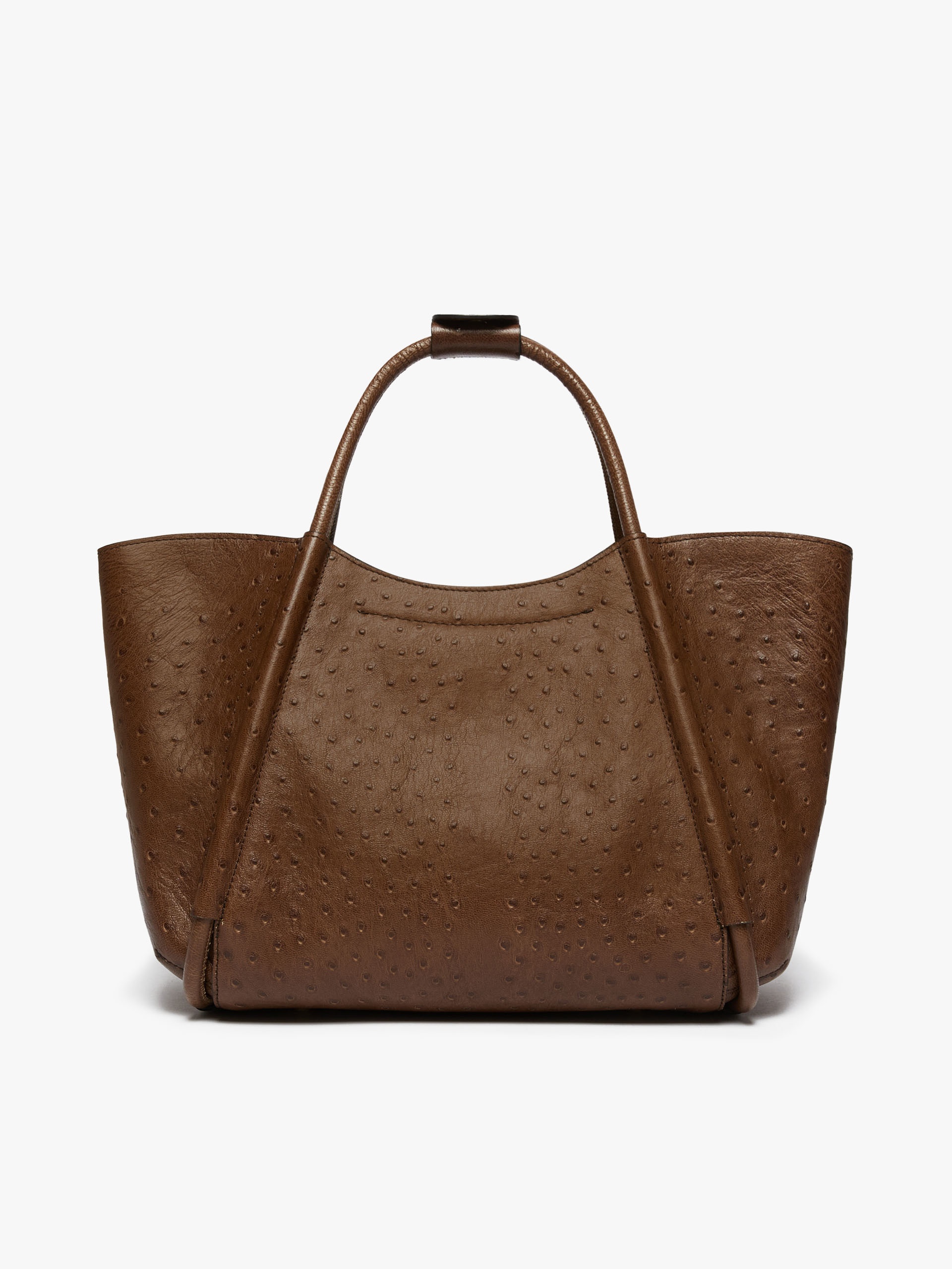 MARINSOSTRICH Small ostrich-print leather Marine Bag - 3