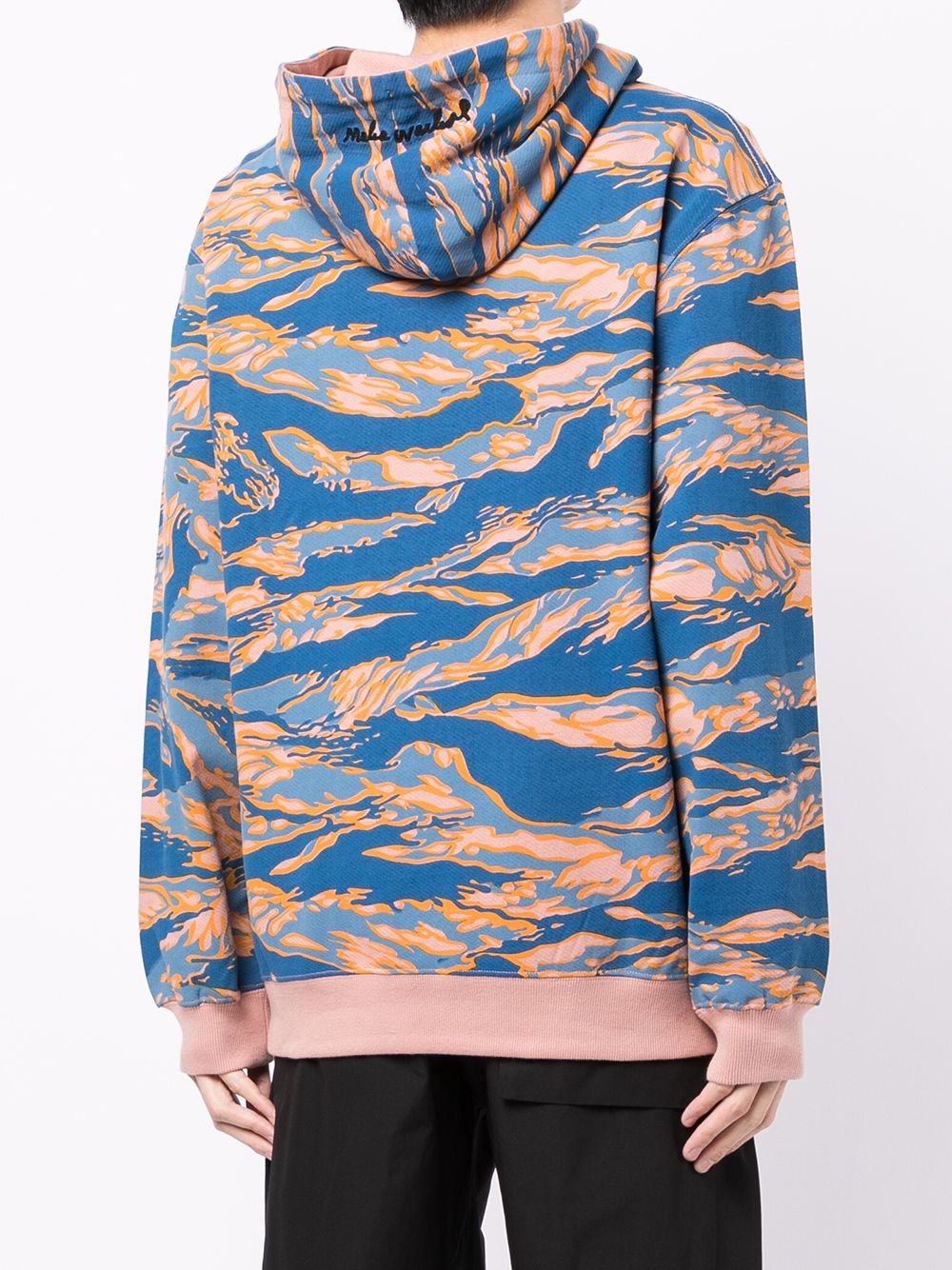 animal-print organic-cotton hoodie - 4