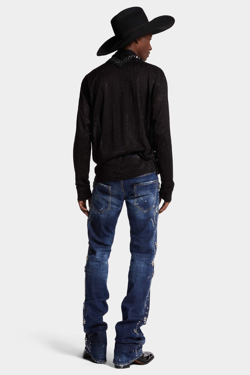 DARK RODEO WASH BOOTCUT FLARE SHARPEI JEANS - 4