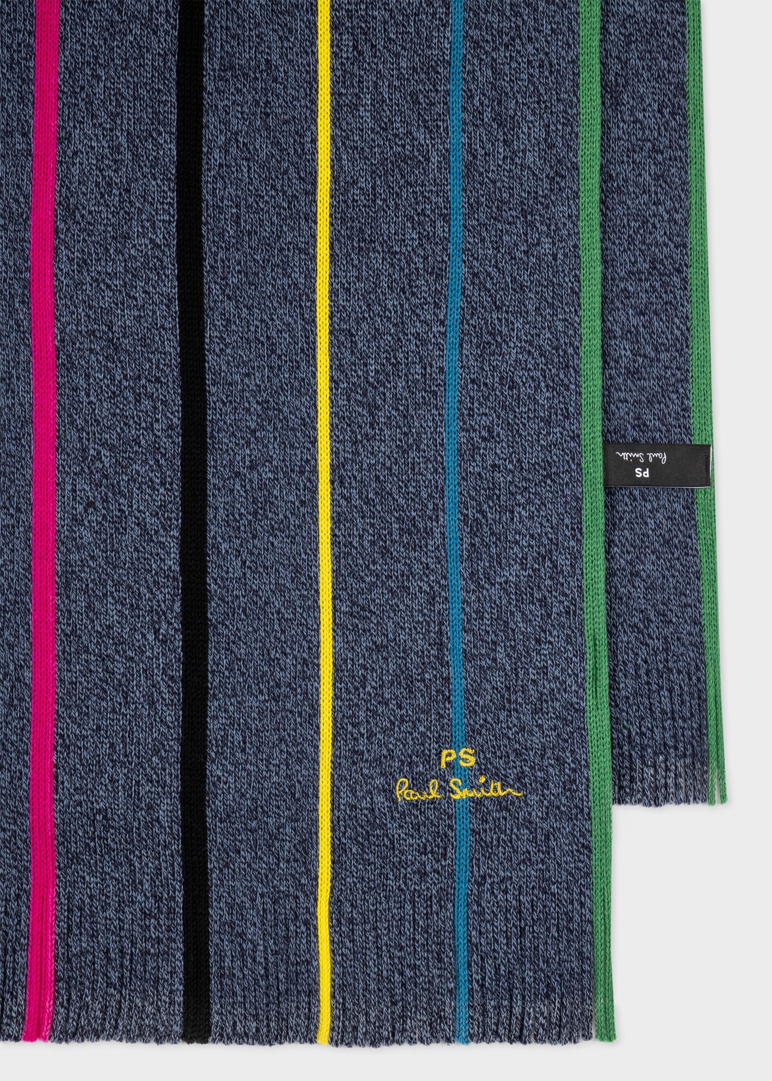 Merino Wool 'Sports Stripe' Scarf - 2