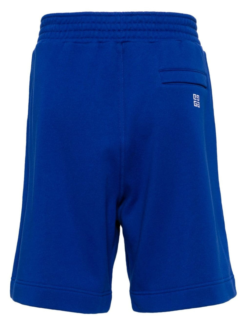 Givenchy wave-print cotton track shorts outlook