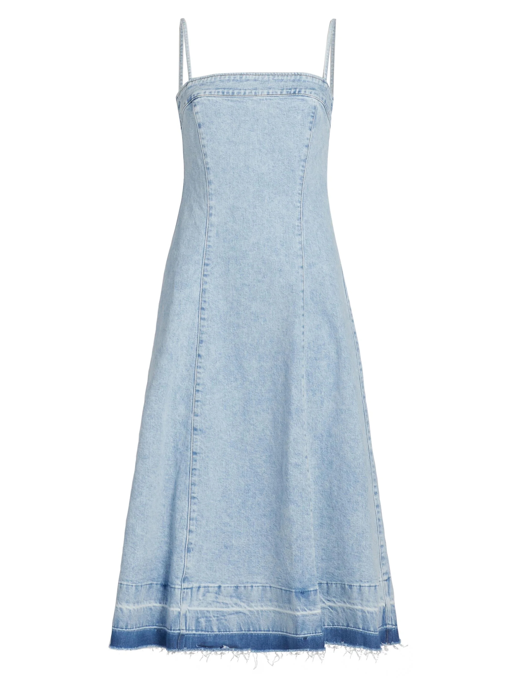 Women's Clarissa Denim A-Line Midi-Dress - Del Mar - 1