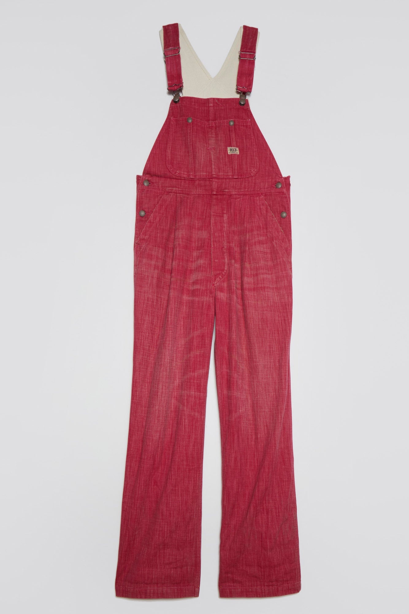 DOUBLE BIB DAMON OVERALL - VINTAGE PINK - 1