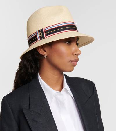Loro Piana The Suitcase Stripe Ingrid Panama hat outlook