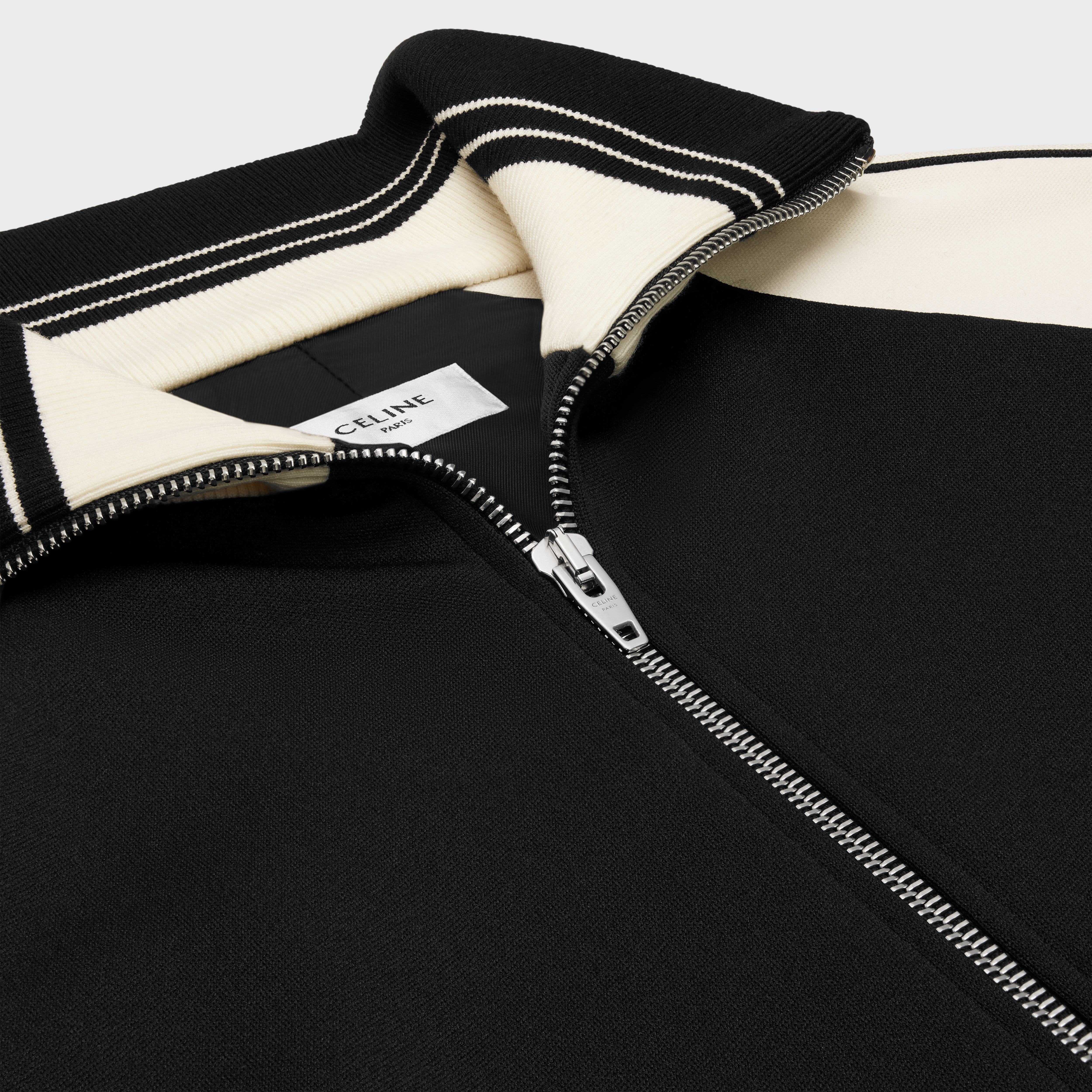 ◆CELINE◆ TRACKSUIT JACKET IN DOUBLE FACE JERSEY ジャケット Celine Tracksuit Jacket with Celine Embroidery in Double